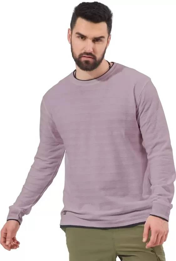 Maniac Men 100% Cotton Slim Fit Solid T-Shirt ( Purple )     			Maniac Men 100% Cotton Slim Fit Solid T-Shirt ( Purple )