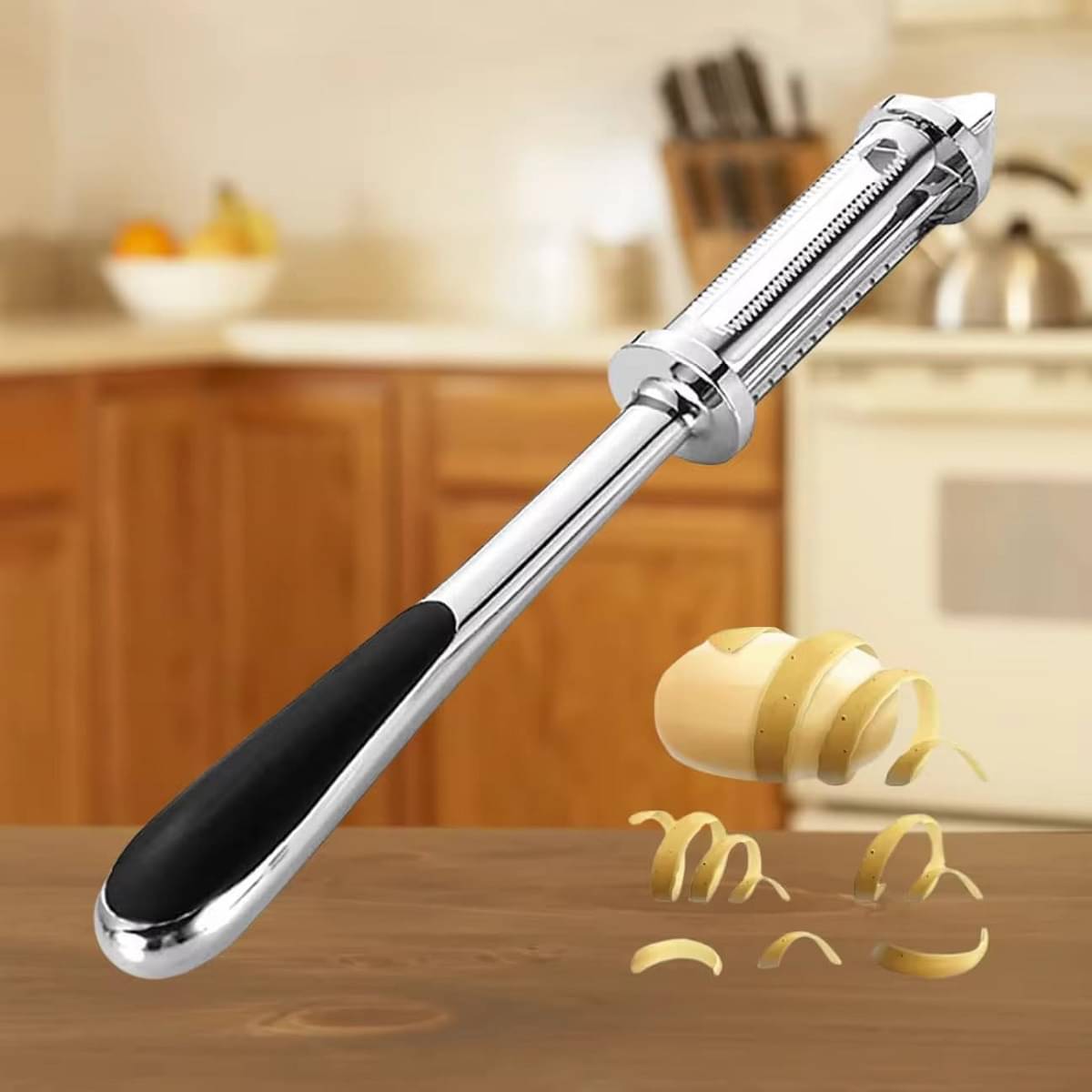 RAMDEV ENTERPRISE Multifunctional 3 in 1 Stainless Steel Vegetable Peeler & Julienne Slicer for Fruits, Potatoes, Carrots, Cucumbers – Dual Blade, Non-Slip Handle, Easy to Clean, Ergonomic Design RAMDEV ENTERPRISE Multifunctional 3 in 1 Stainless Steel Vegetable Peeler & Julienne Slicer for Fruits, Potatoes, Carrots, Cucumbers – Dual Blade, Non-Slip Handle, Easy to Clean, Ergonomic Design