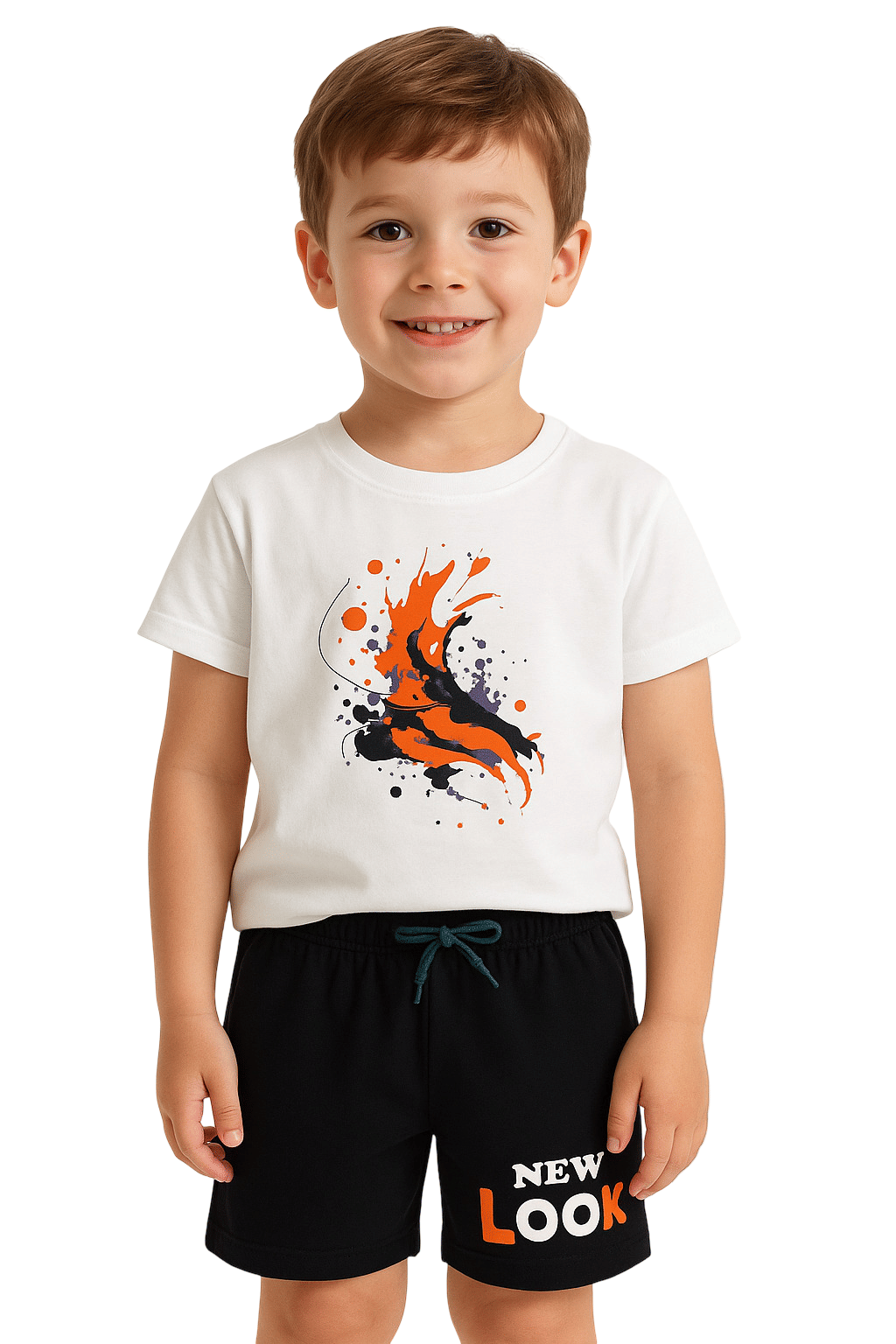RBF84 Pack of 1 Baby Boys Cotton T-Shirt & Shorts Set ( Multicolor )