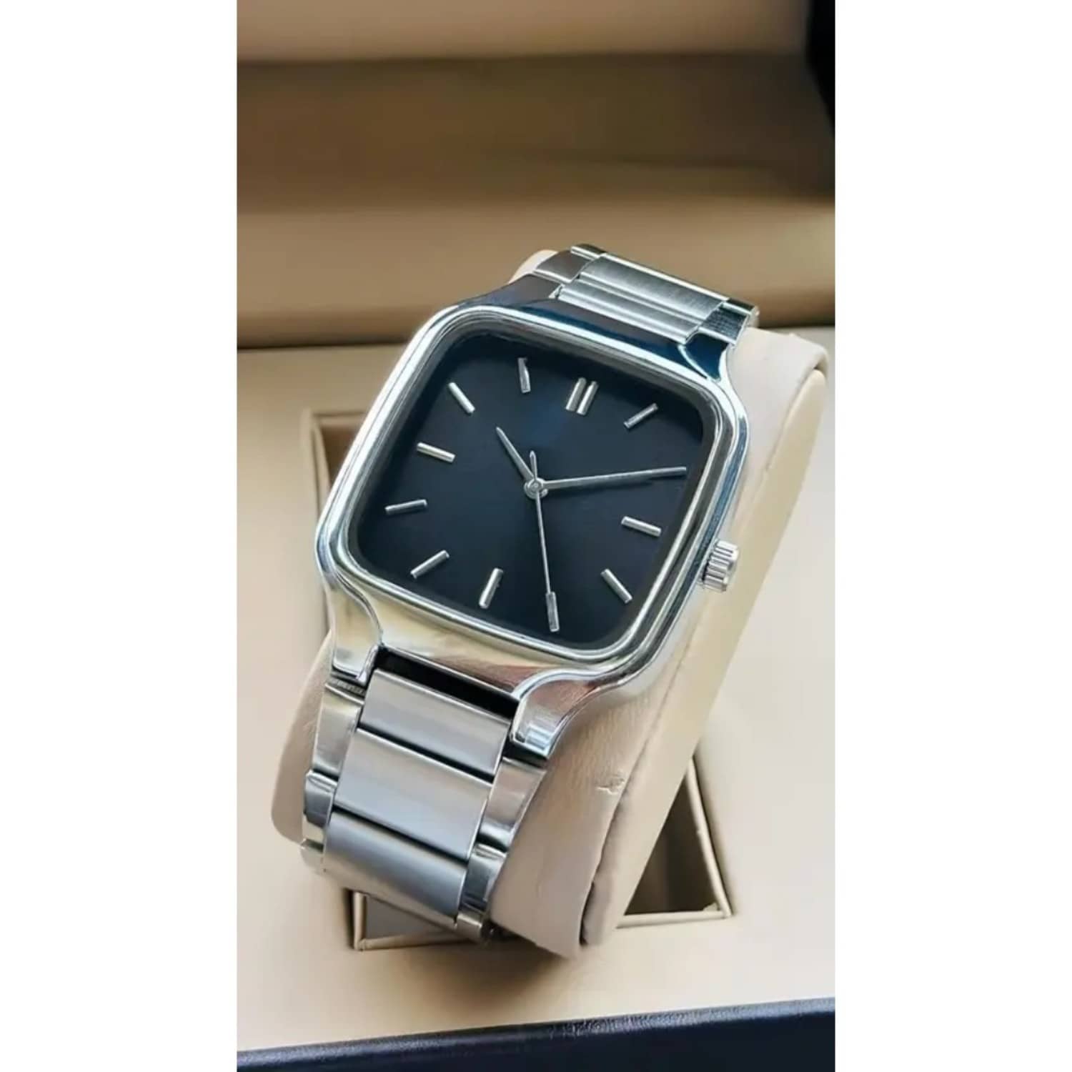 REESKY Silver Stainless Steel Analog Men's Watch