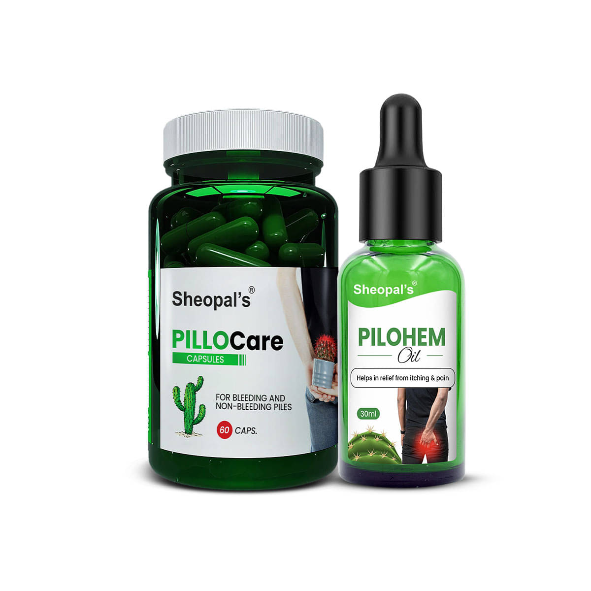     			SHEOPAL'S Pilocare_caps_oil_combo Capsule 30 ml Pack Of 2