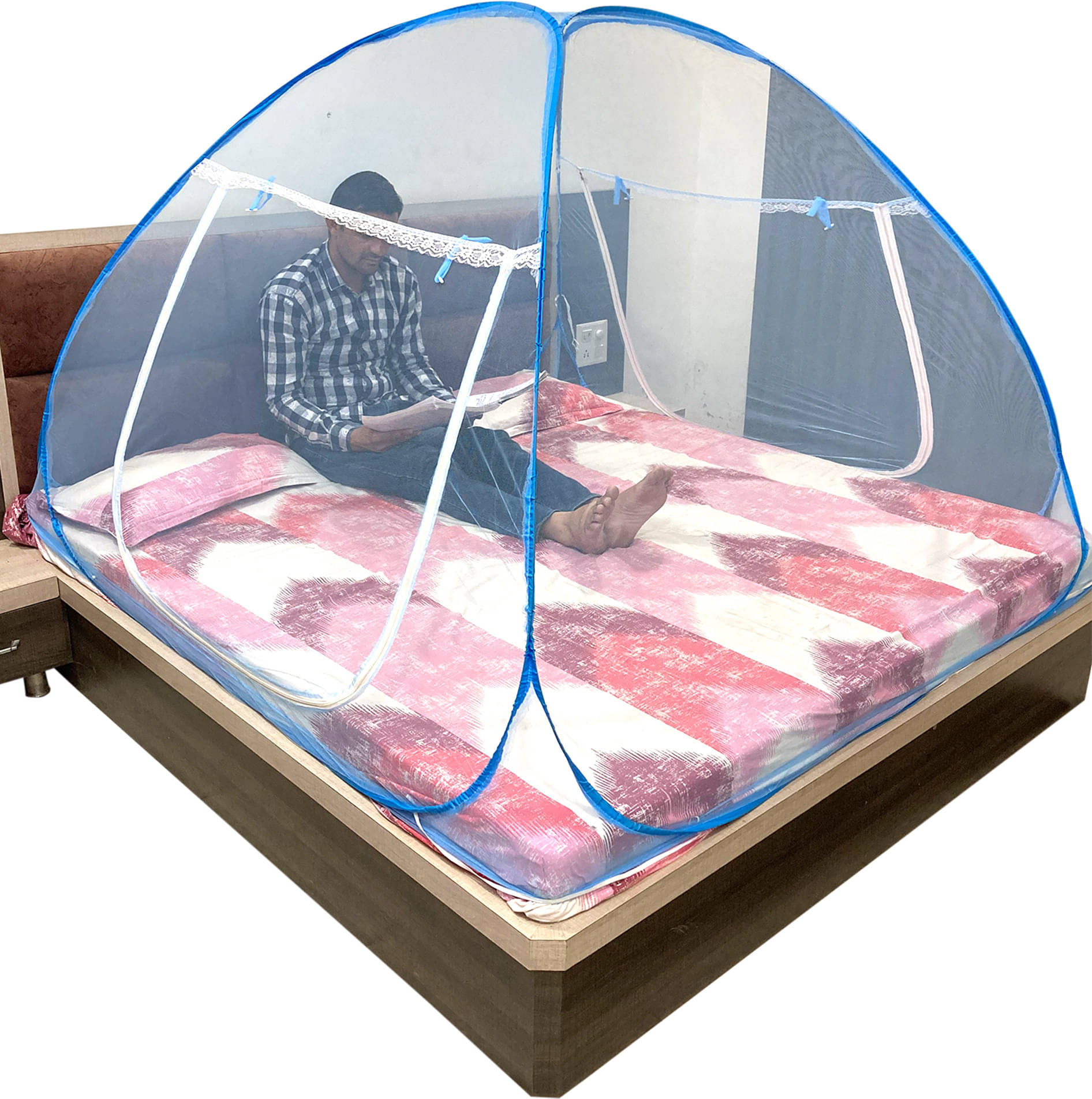     			SIFRA - Multi Polycotton Tent Mosquito Net ( Pack of 1 )