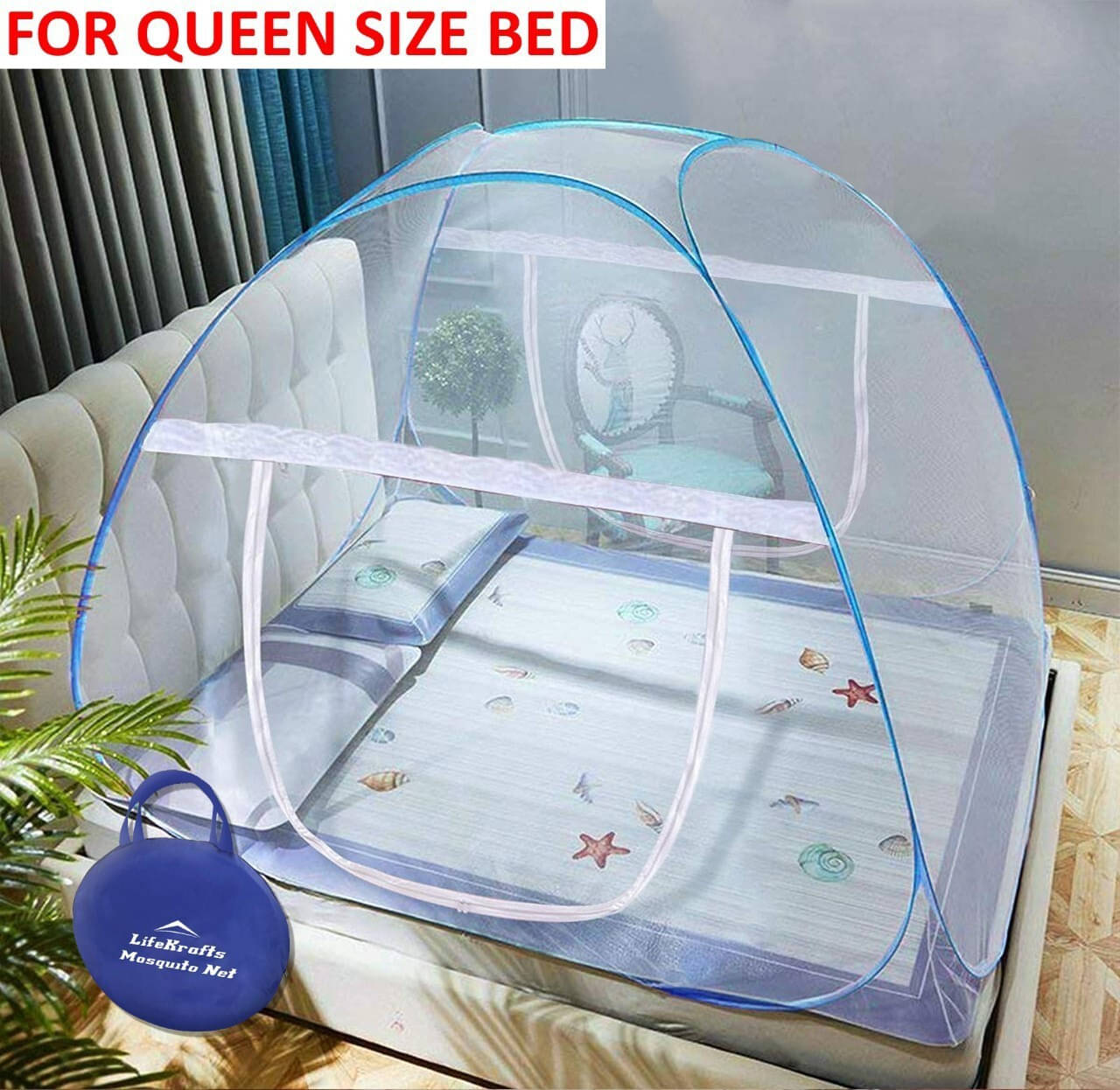     			SIFRA - Multi Polycotton Tent Mosquito Net ( Pack of 1 )