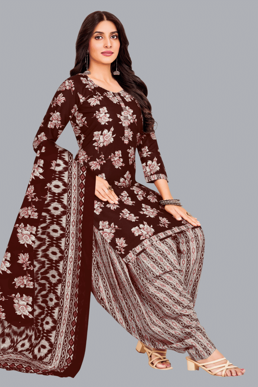 SIMMU Women Cotton Printed Straight Kurti With Patiala Salwar ( Maroon ) SIMMU Women Cotton Printed Straight Kurti With Patiala Salwar ( Maroon )