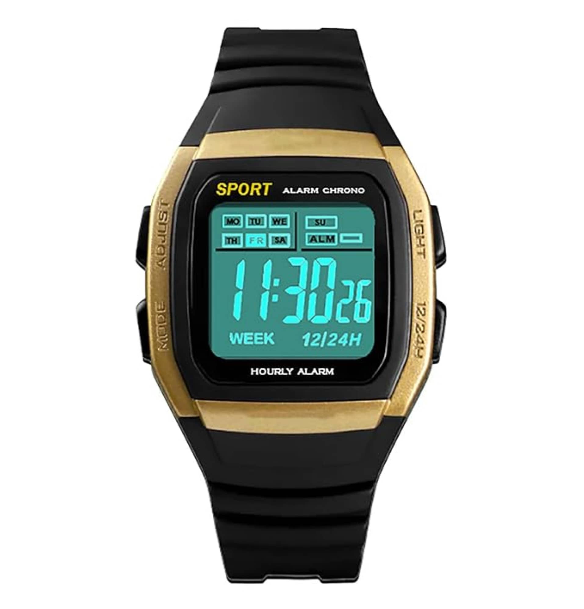 Svats Black Plastic Digital Men's Watch
