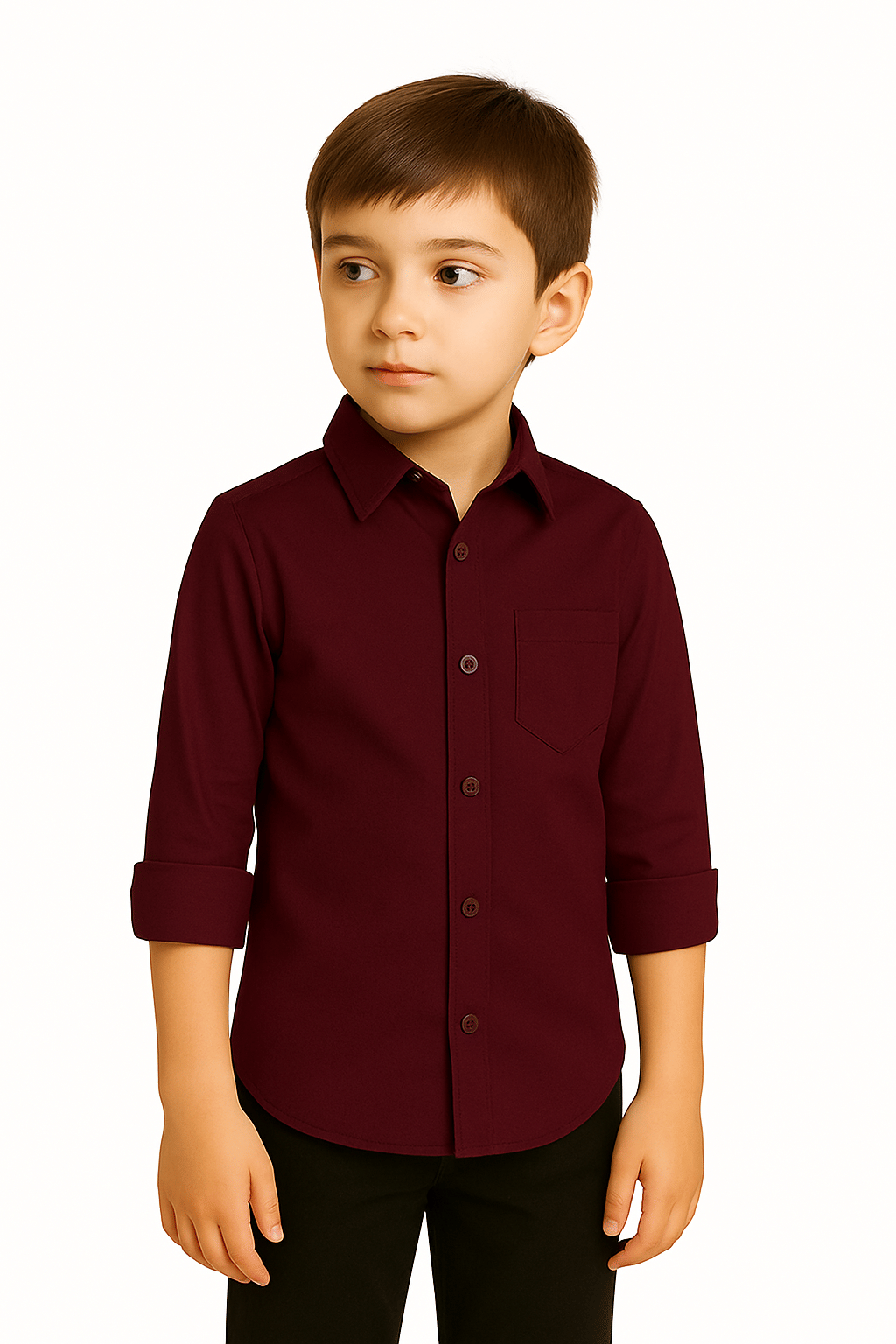     			ZAKAR STYLE Pack of 1 Boys Cotton Blend Full Sleeves Shirt ( Red )