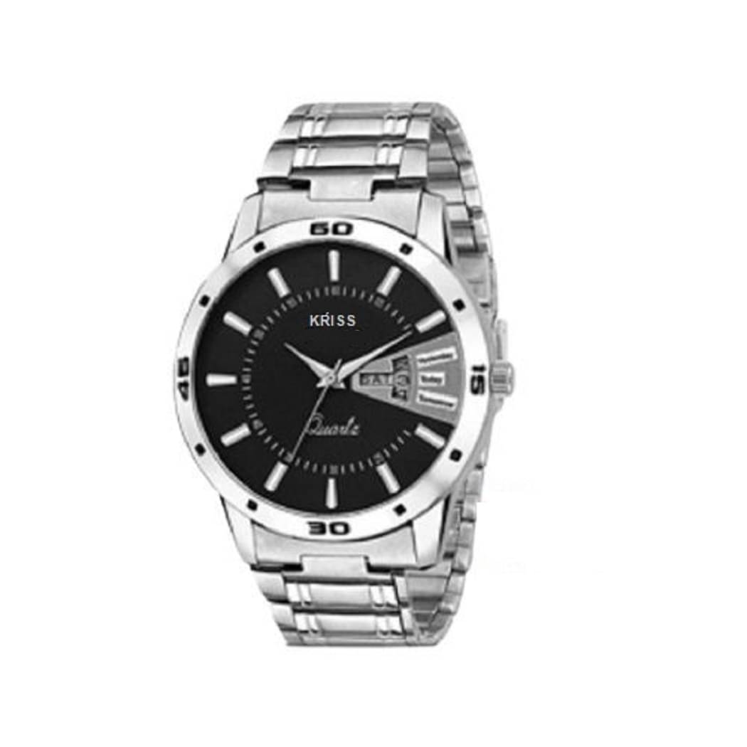     			kriss collection Silver Metal Analog Men's Watch