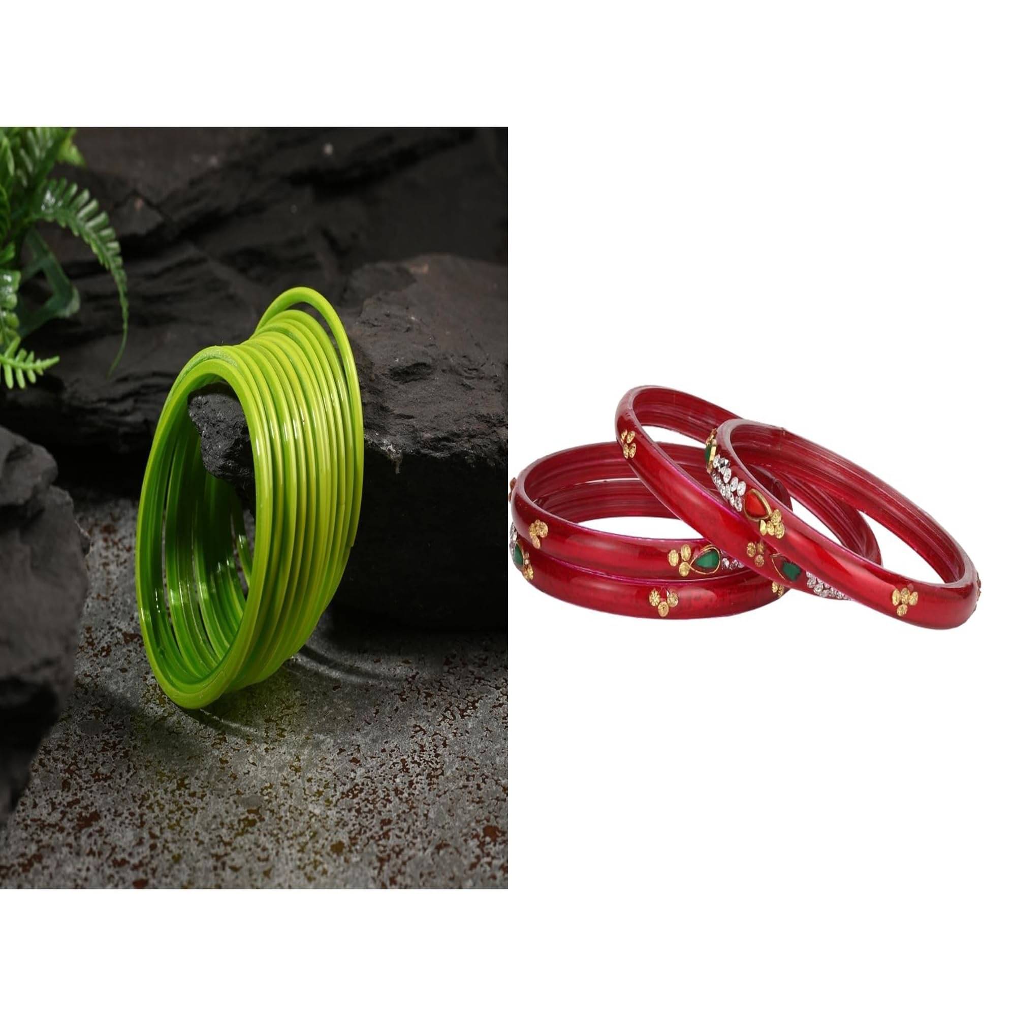 AFAST Multicolor Bangle Set ( Pack of 2 ) AFAST Multicolor Bangle Set ( Pack of 2 )