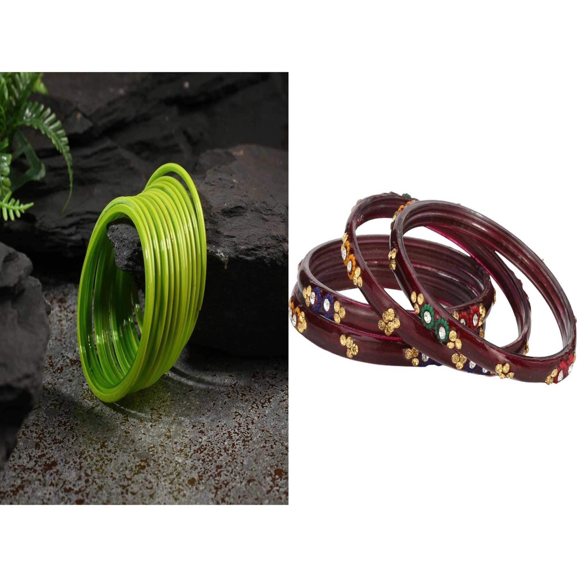     			AFAST Multicolor Bangle Set ( Pack of 2 )