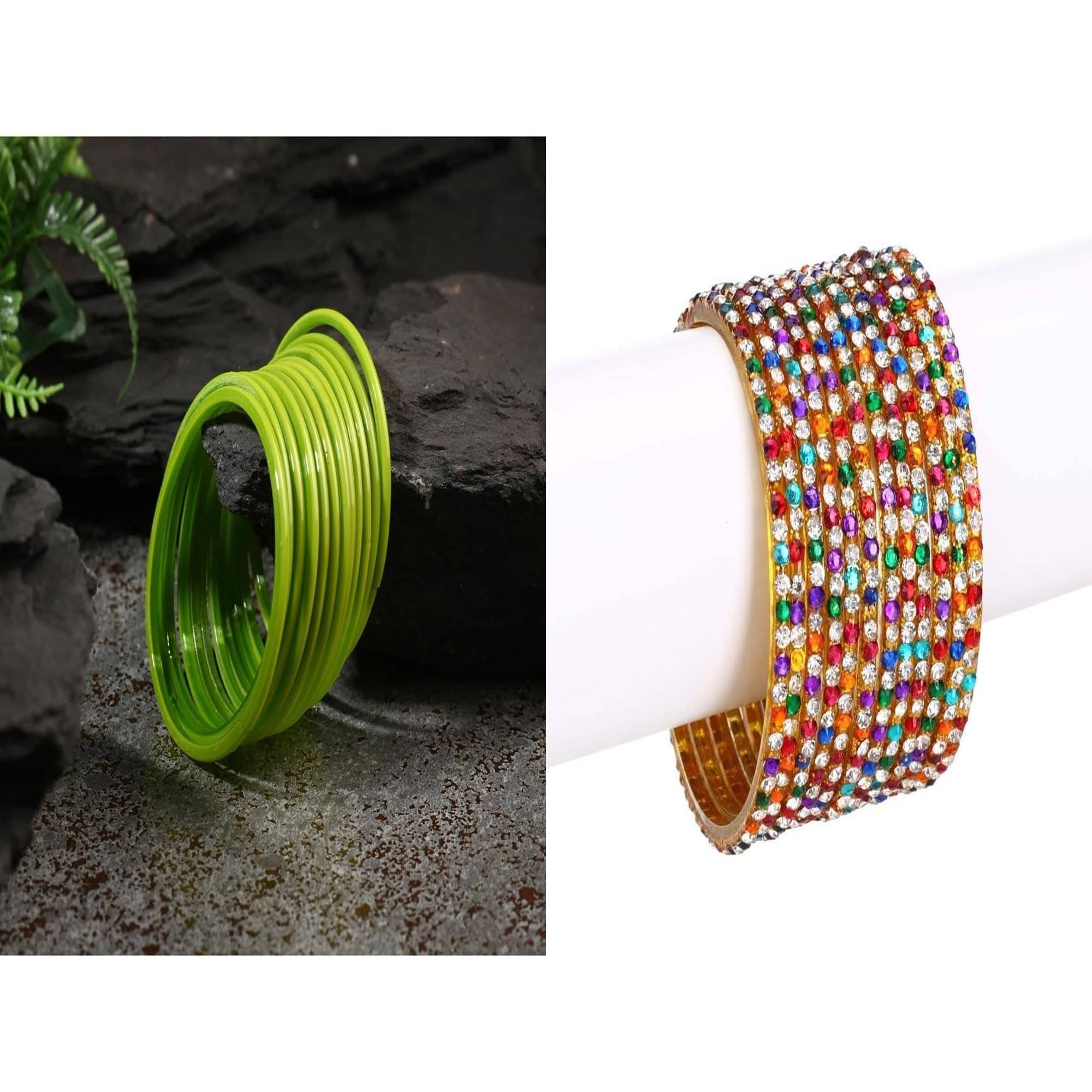 AFAST Multicolor Bangle Set ( Pack of 2 ) AFAST Multicolor Bangle Set ( Pack of 2 )