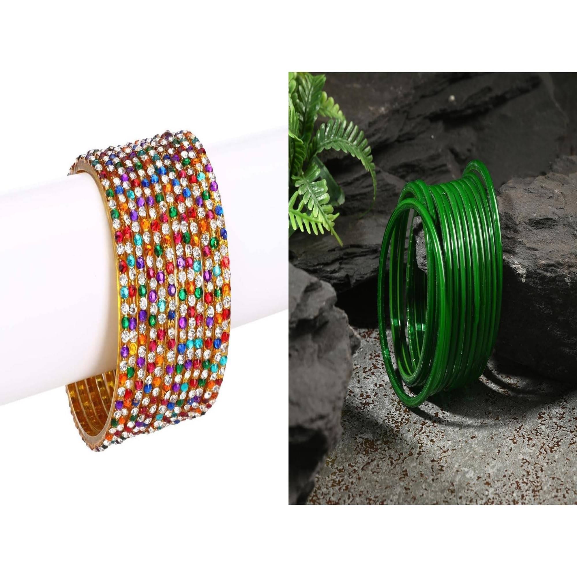     			AFAST Multicolor Bangle Set ( Pack of 2 )