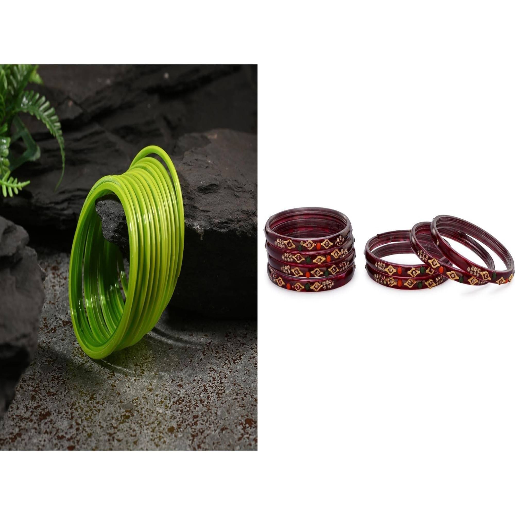     			AFAST Multicolor Bangle Set ( Pack of 2 )