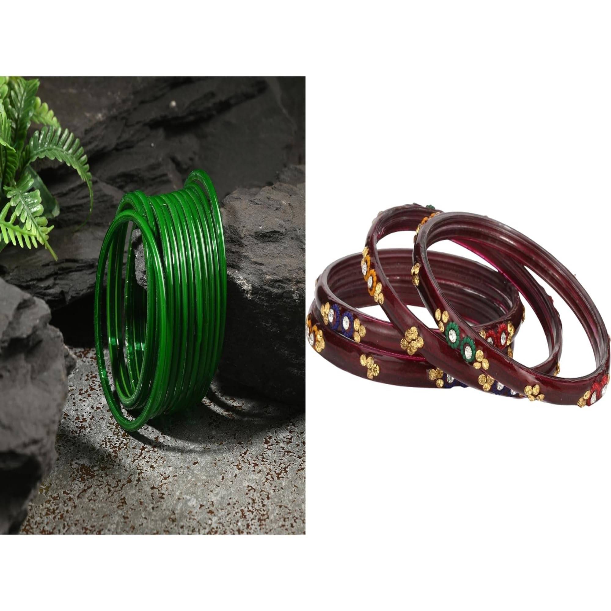     			AFAST Multicolor Bangle Set ( Pack of 2 )