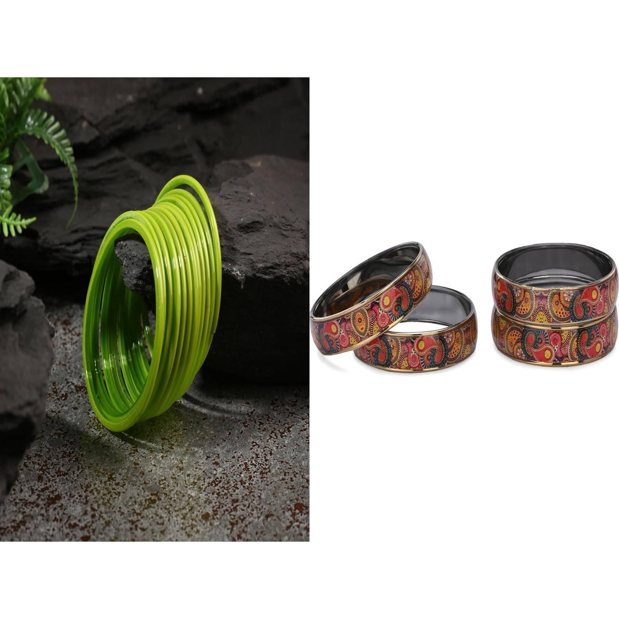 AFAST Multicolor Bangle Set ( Pack of 2 ) AFAST Multicolor Bangle Set ( Pack of 2 )