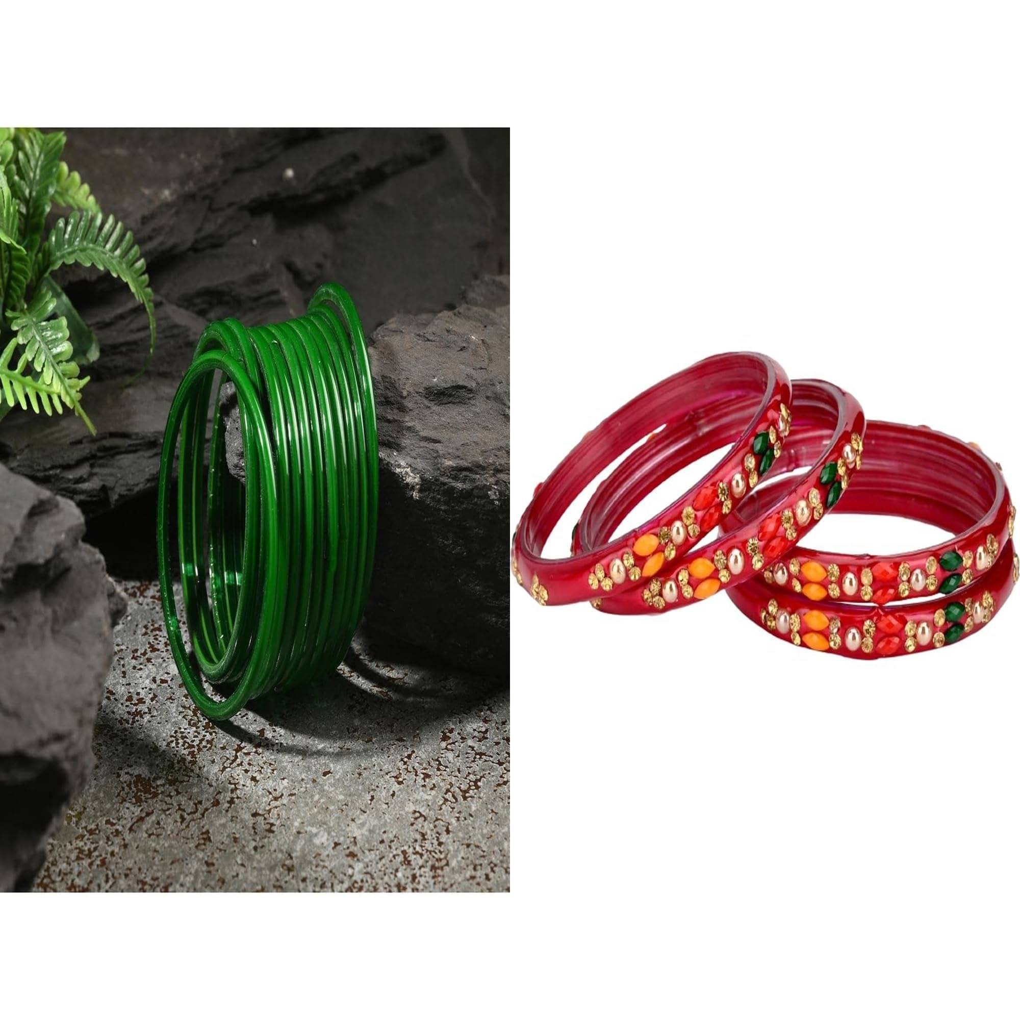     			AFAST Multicolor Bangle Set ( Pack of 2 )