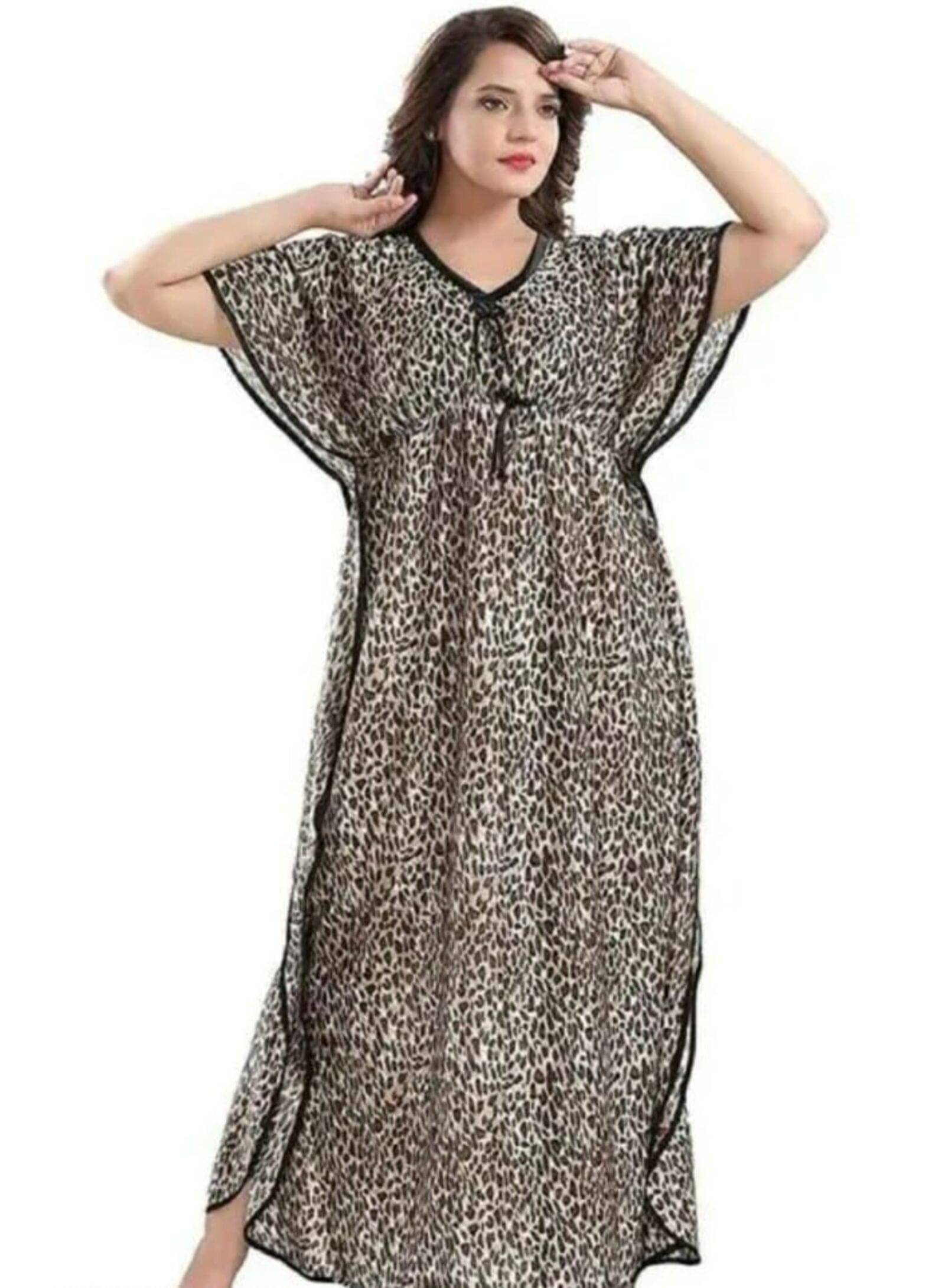     			BHRAHMANI GARMENT Yellow Lycra Women's Nightwear Nighty & Night Gowns ( Pack of 1 )