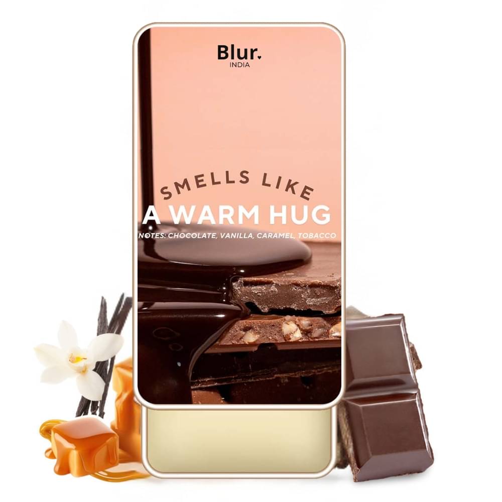 BLUR India Smells Like A Warm Hug Solid Perfume Notes: Chocolate, Vanilla, Caramel, Tobacco BLUR India Smells Like A Warm Hug Solid Perfume Notes: Chocolate, Vanilla, Caramel, Tobacco