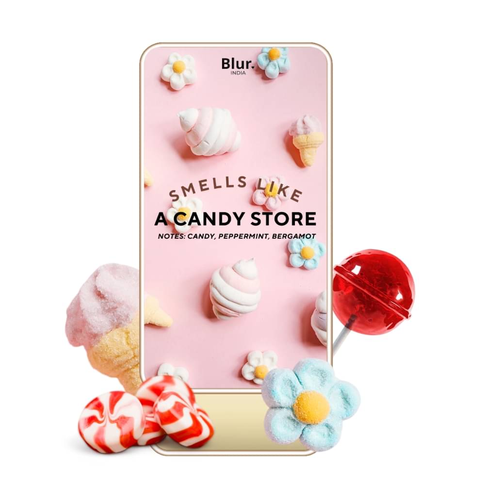 BLUR India Smells Like A Candy Store Solid Perfume Notes: Candy, Peppermint, Bergamot BLUR India Smells Like A Candy Store Solid Perfume Notes: Candy, Peppermint, Bergamot