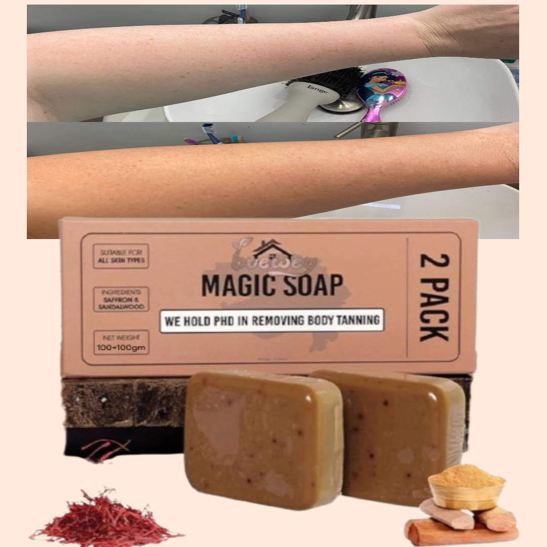     			BUEWEY Beauty GHARI Soap Magic And Saffron Bath Soap for All Skin Type ( Pack of 2 )