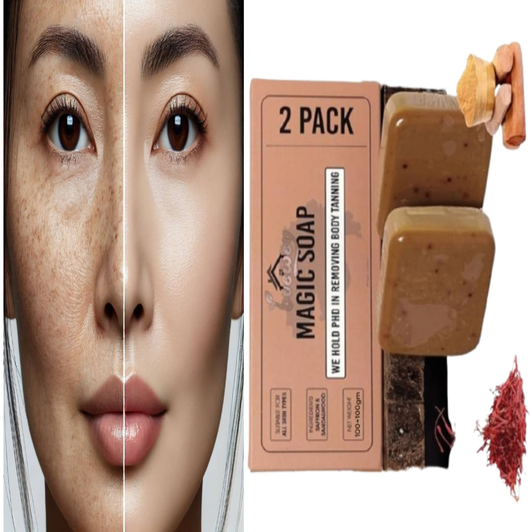     			BUEWEY Beauty GHARI Soap Magic And Saffron Bath Soap for All Skin Type ( Pack of 2 )