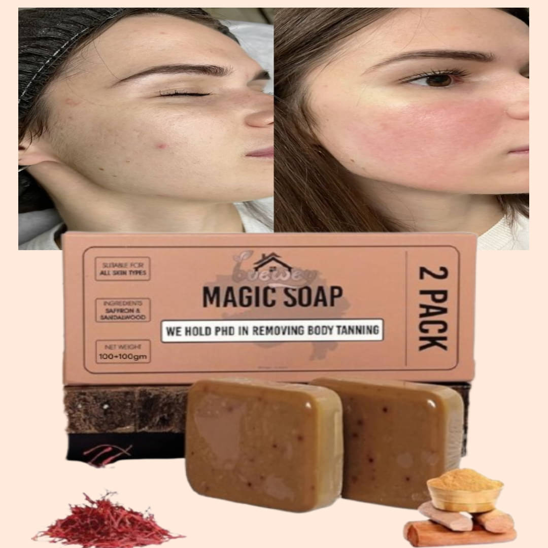     			BUEWEY Beauty GHARI Soap Magic And Saffron Bath Soap for All Skin Type ( Pack of 2 )