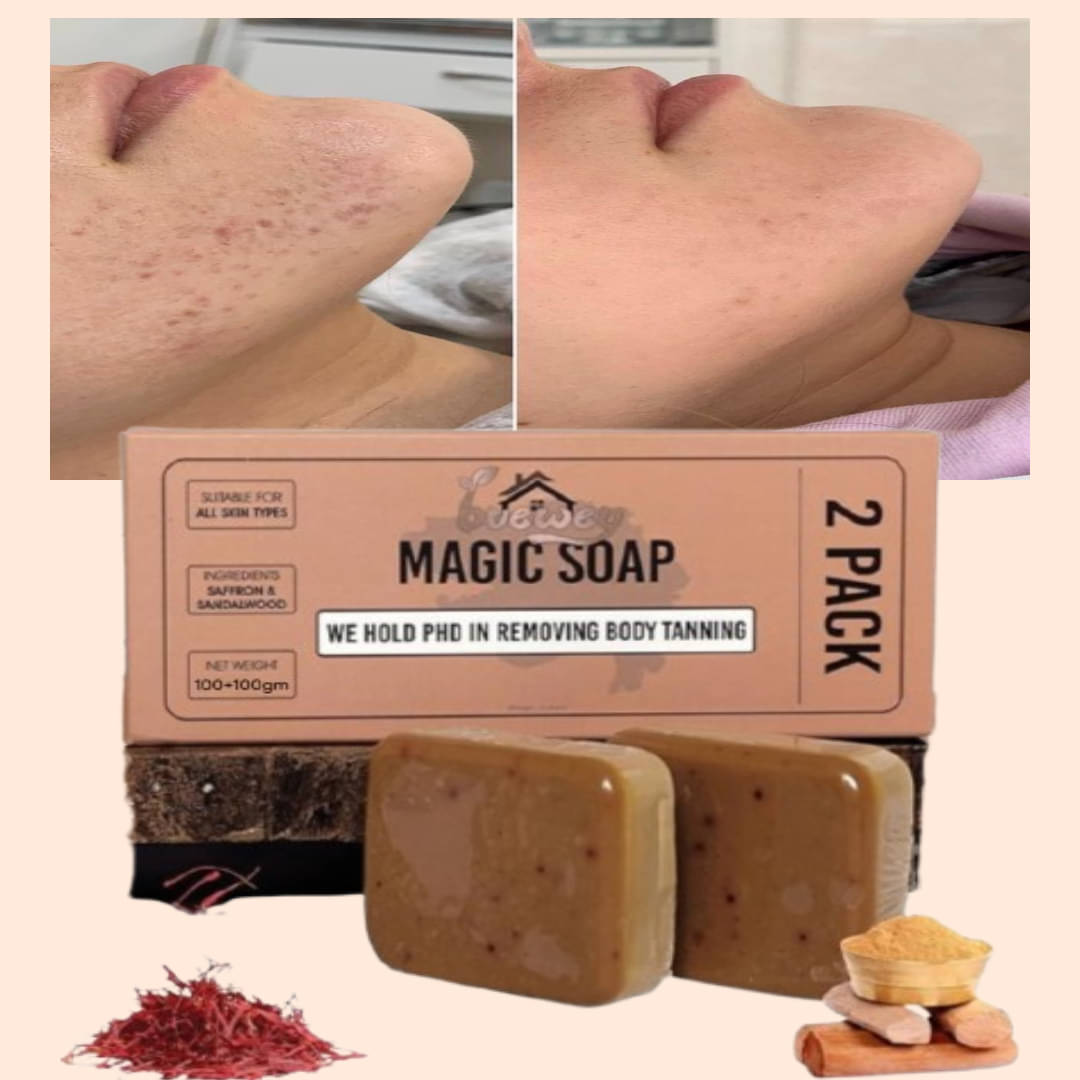     			BUEWEY Beauty GHARI Soap Magic And Saffron Bath Soap for All Skin Type ( Pack of 2 )