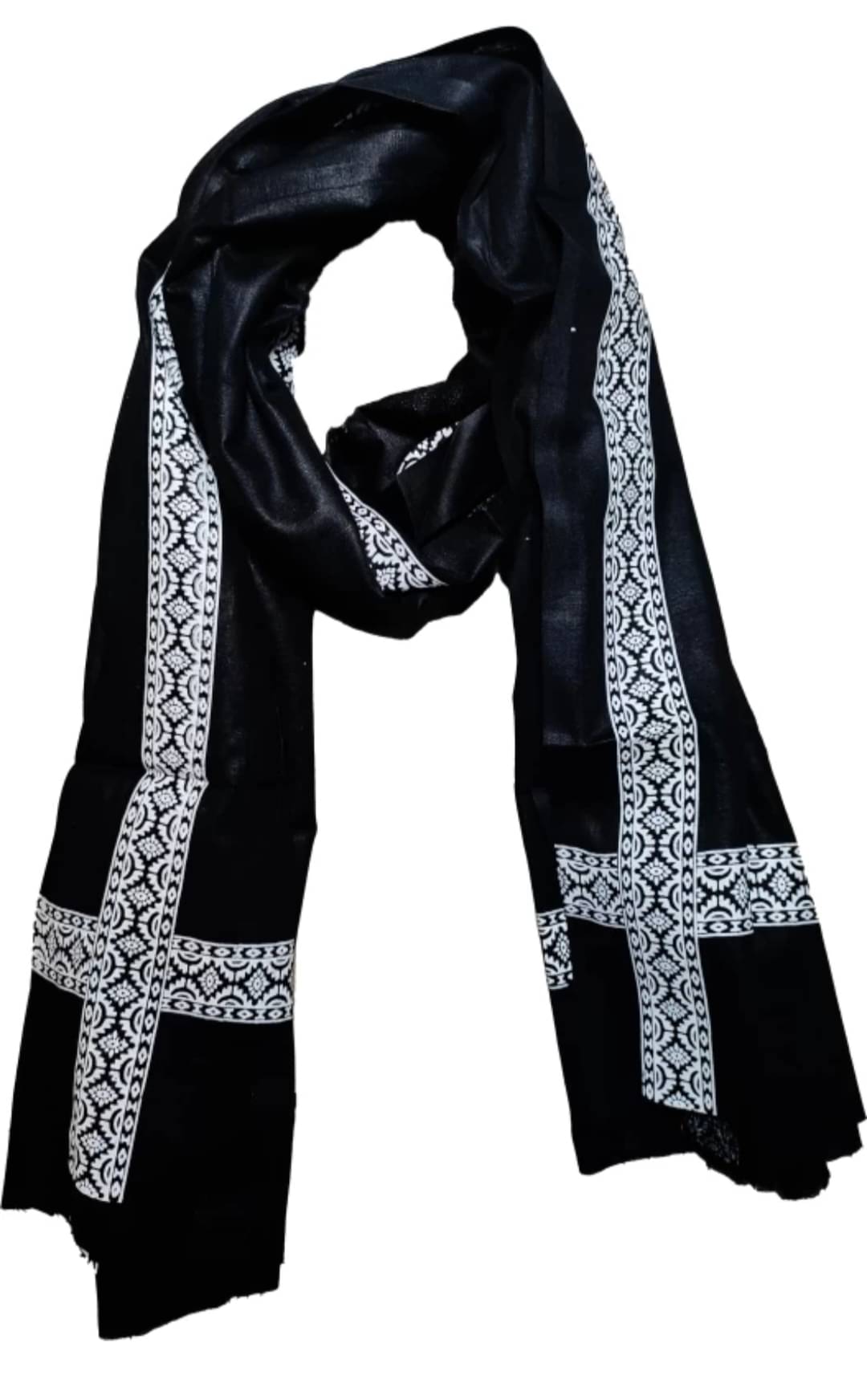     			CollectiveStitch Black Cotton Men's Stoles ( Pack of 1 )