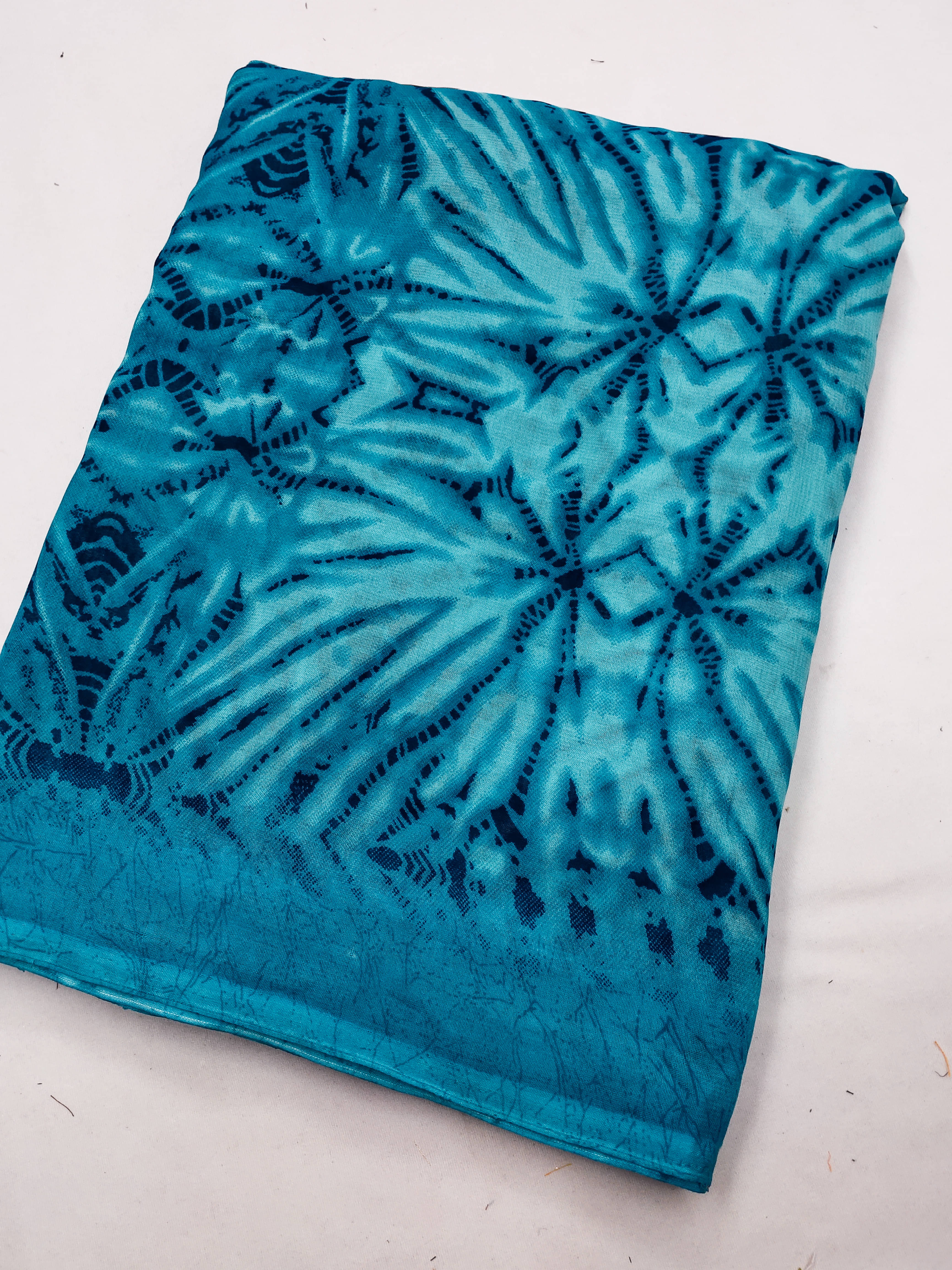 Kashvi Sarees Georgette Printed Chanderi saree With Unstitched Blouse Piece ( Blue ) Kashvi Sarees Georgette Printed Chanderi saree With Unstitched Blouse Piece ( Blue )