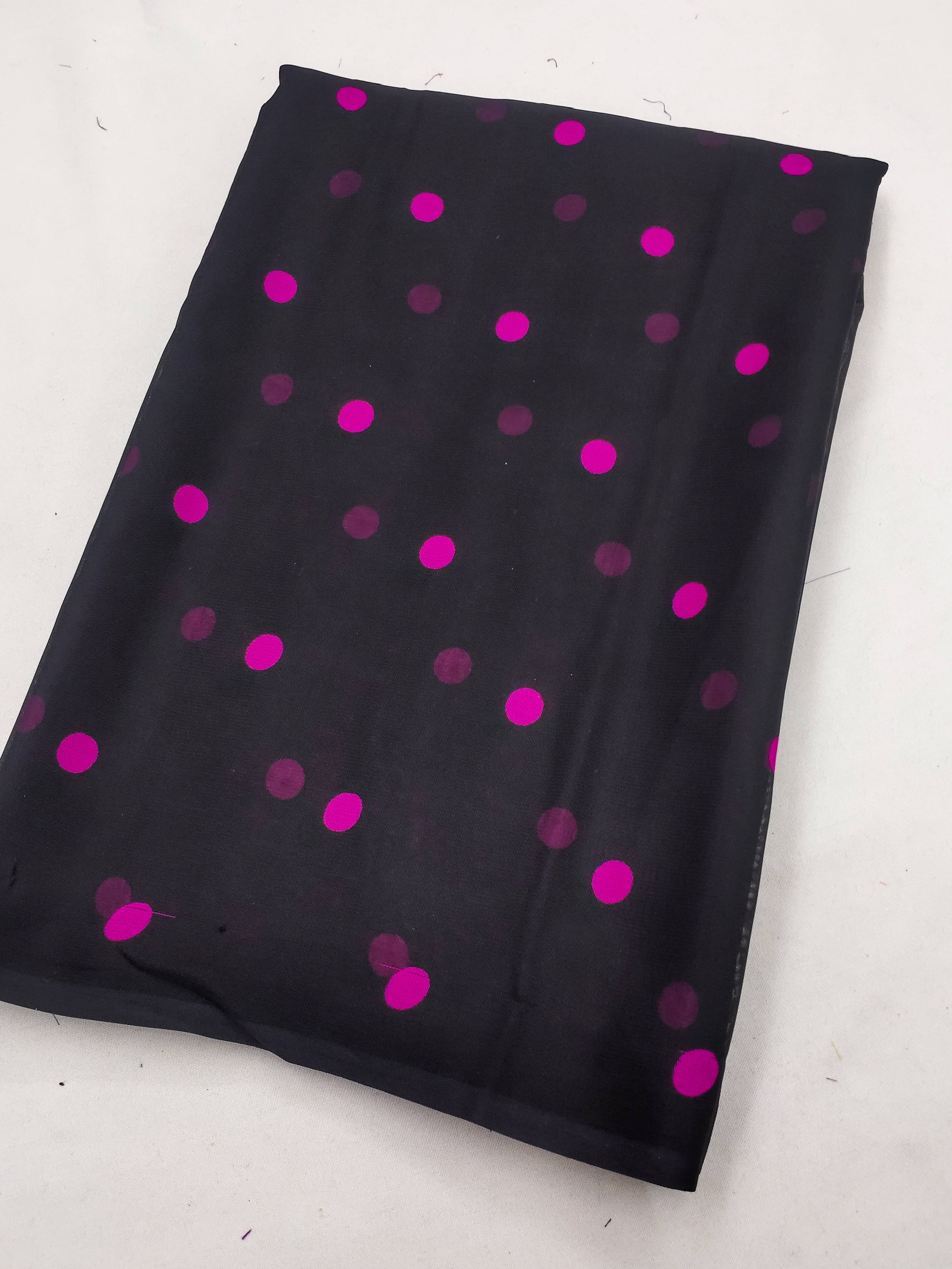     			Kashvi Sarees Georgette Printed Chanderi saree With Unstitched Blouse Piece ( Pink )