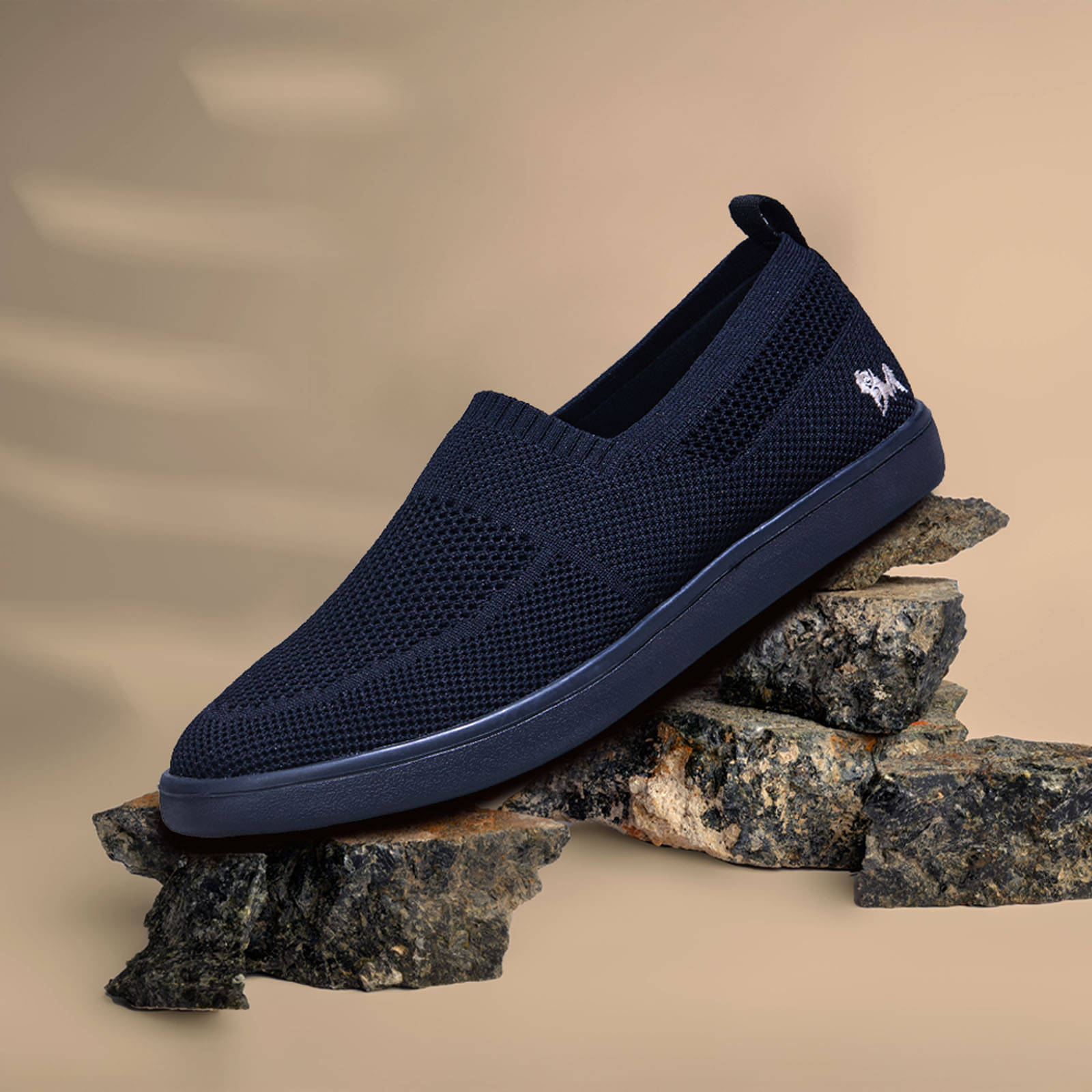     			Neemans Black Men's Slip-on Shoes