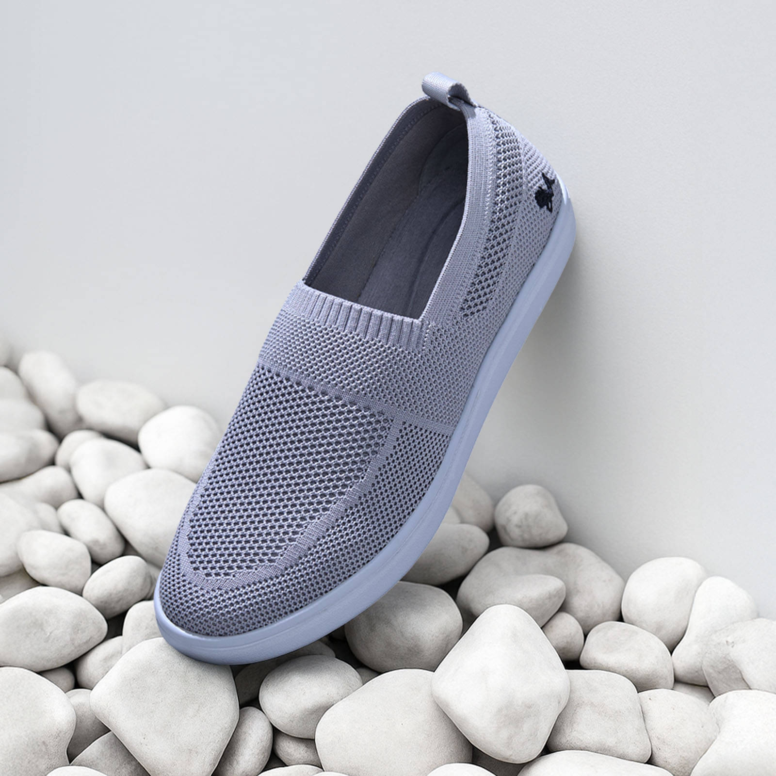     			Neemans Grey Men's Slip-on Shoes
