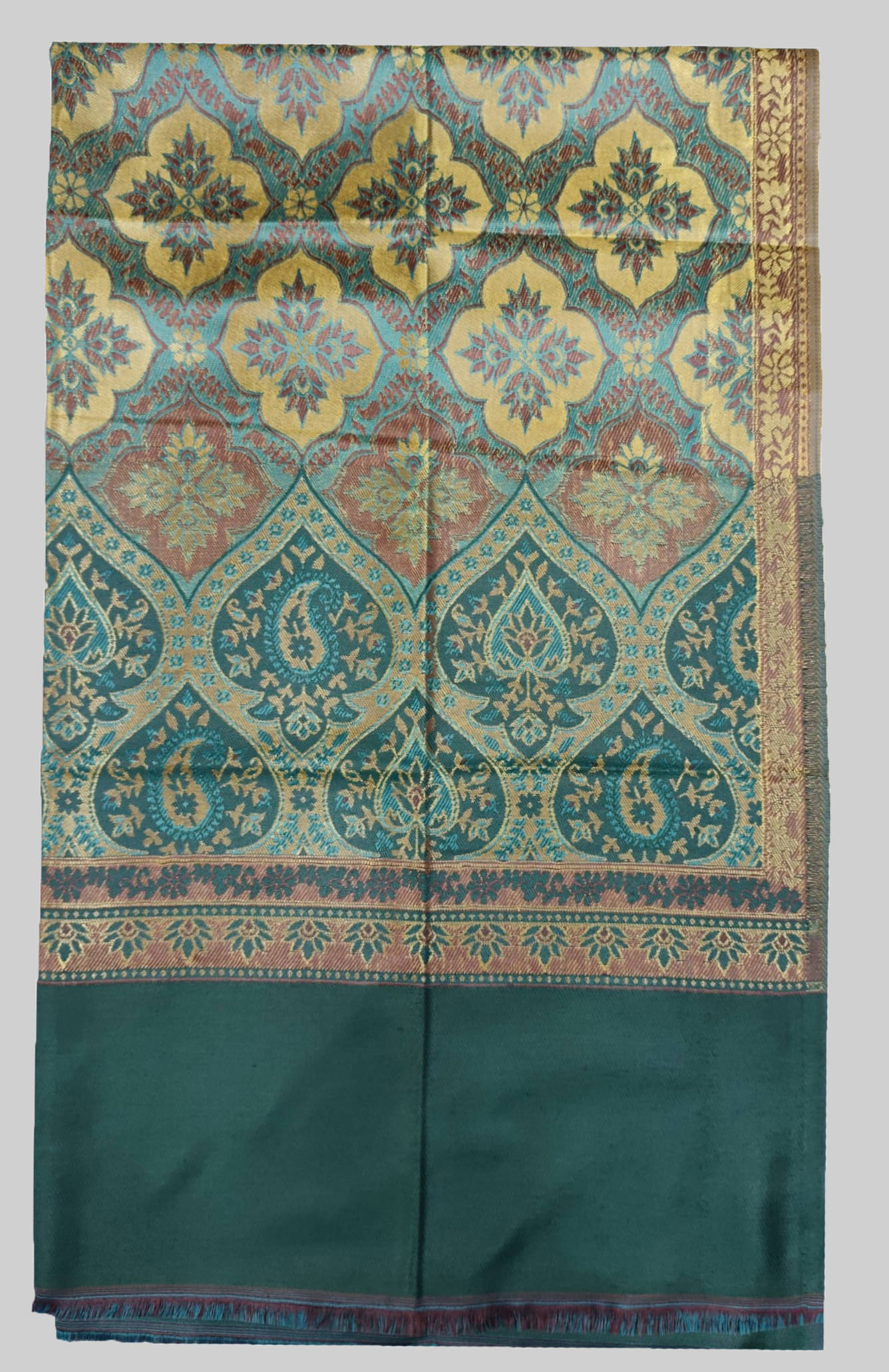     			Soul Essence Green Printed Shawl - ( Pack of 1 )