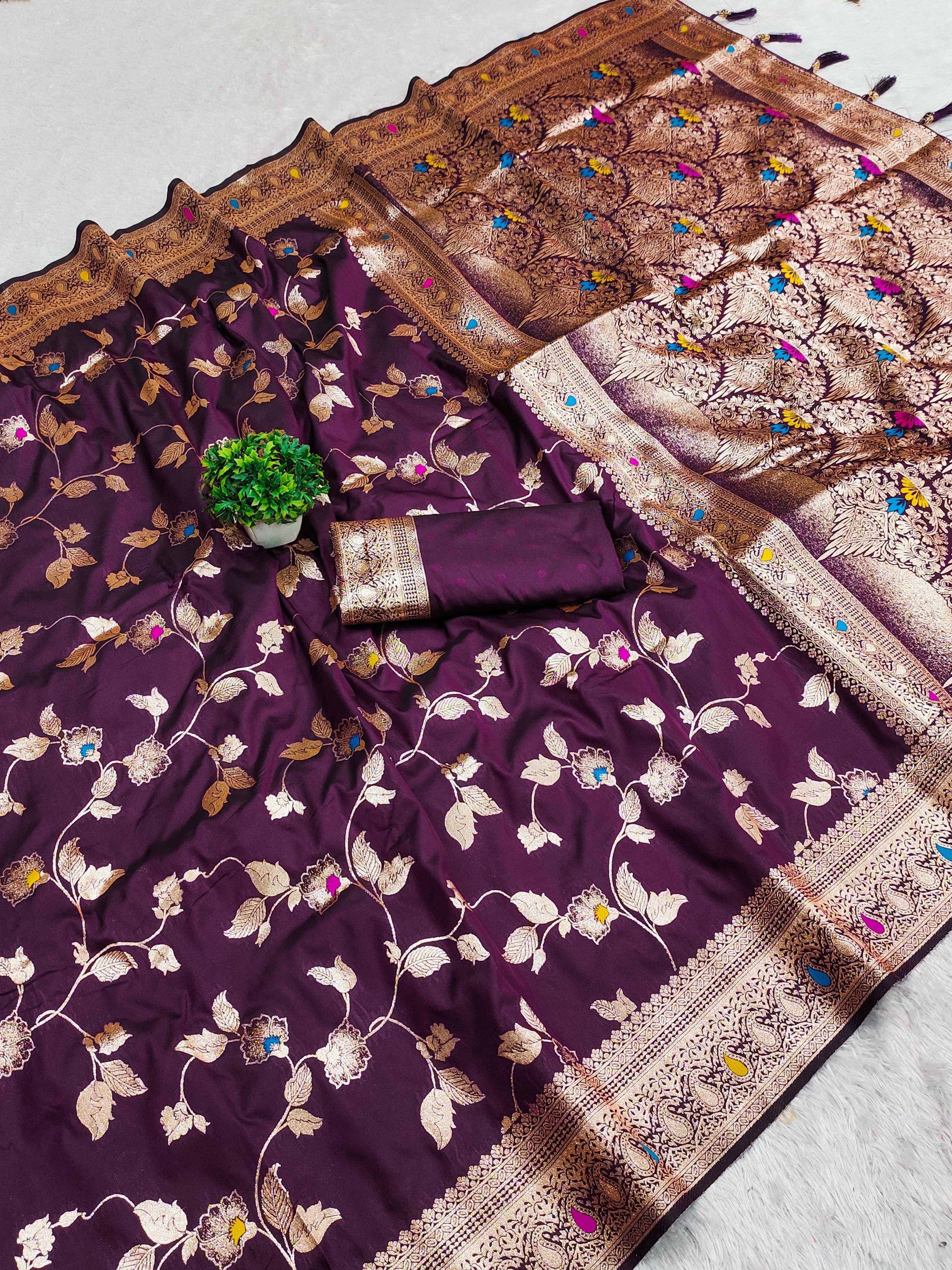     			Suali Silk Woven Regular Saree With Unstitched Blouse Piece ( Wine )
