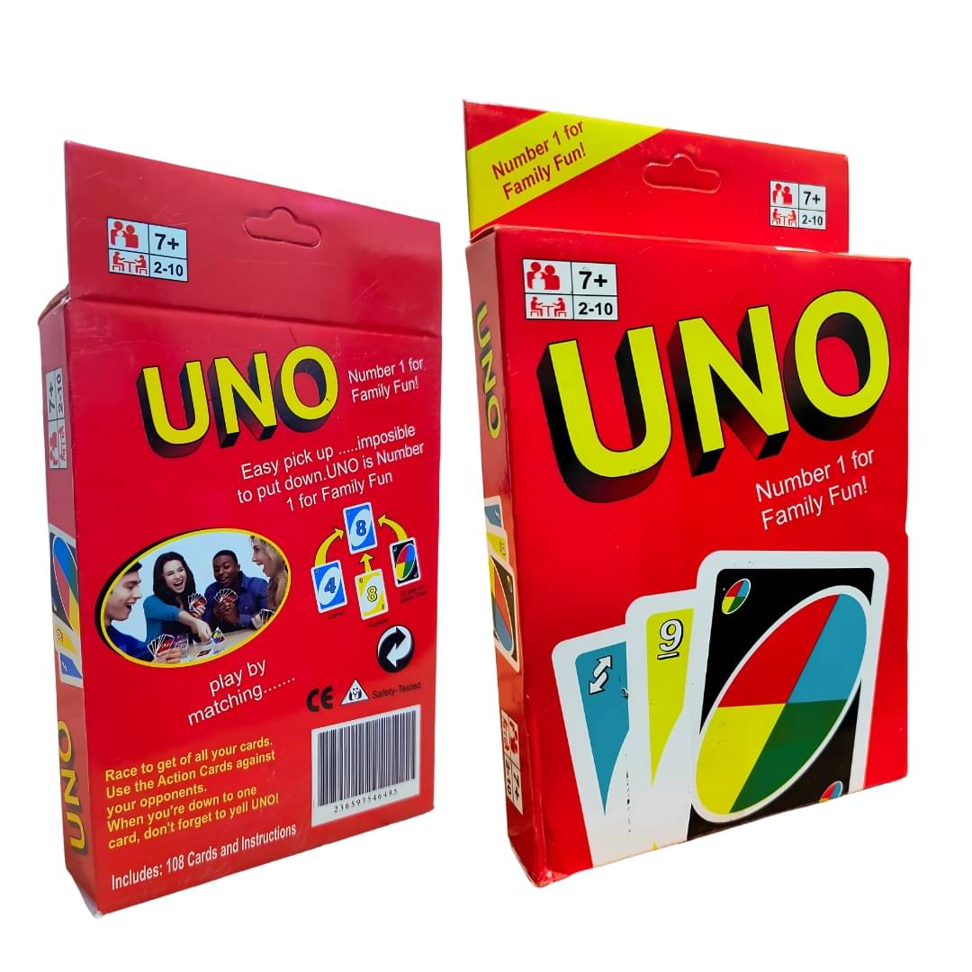     			Uno Playing Card Game For 7 Yrs And Above For Adults & Family Parties and Travel with Extra Cards | 108 cards