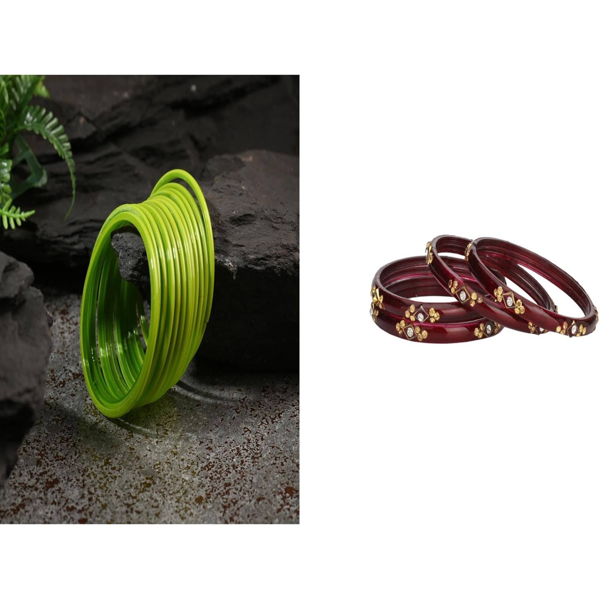     			AFAST Multicolor Bangle Set ( Pack of 2 )