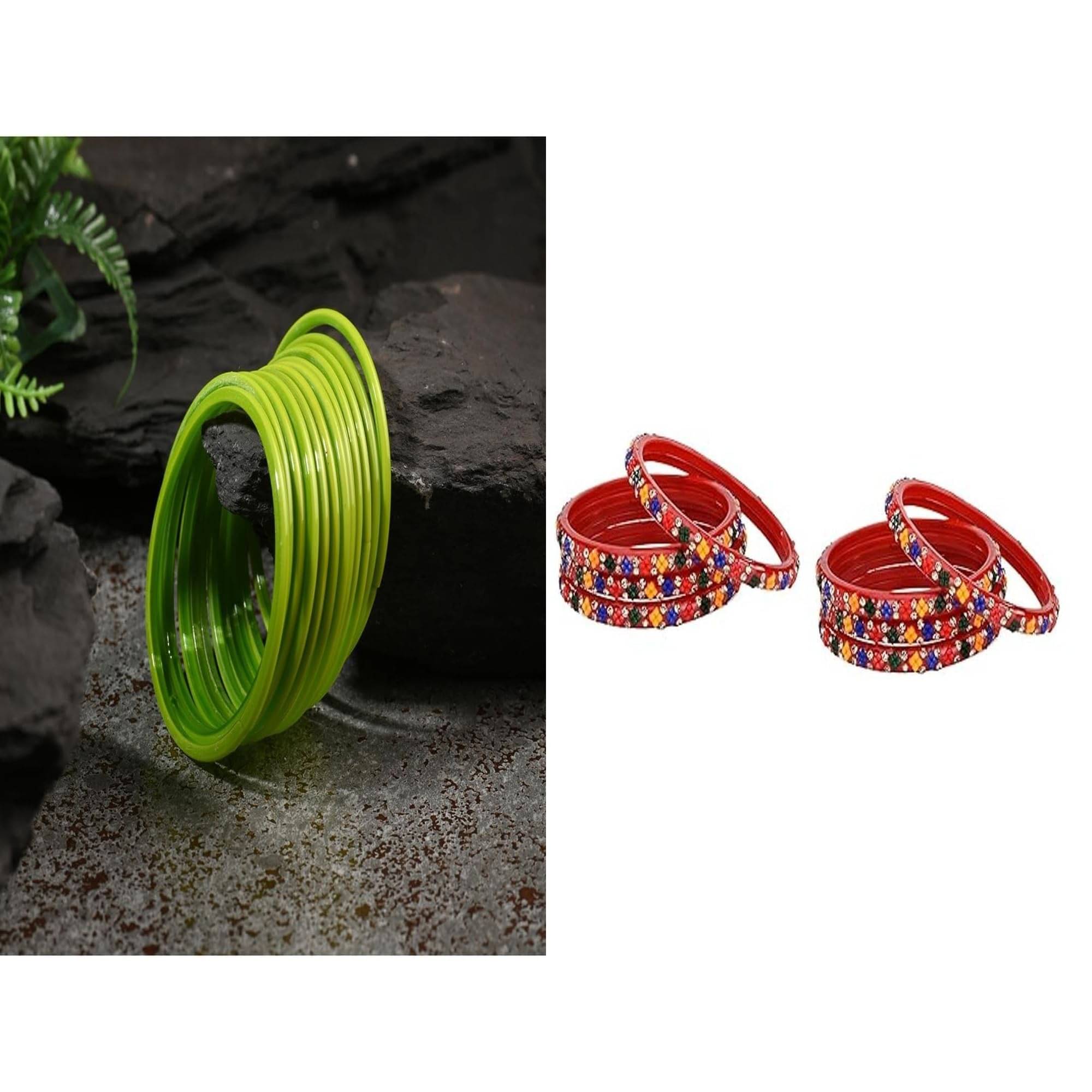    			AFAST Multicolor Bangle Set ( Pack of 2 )