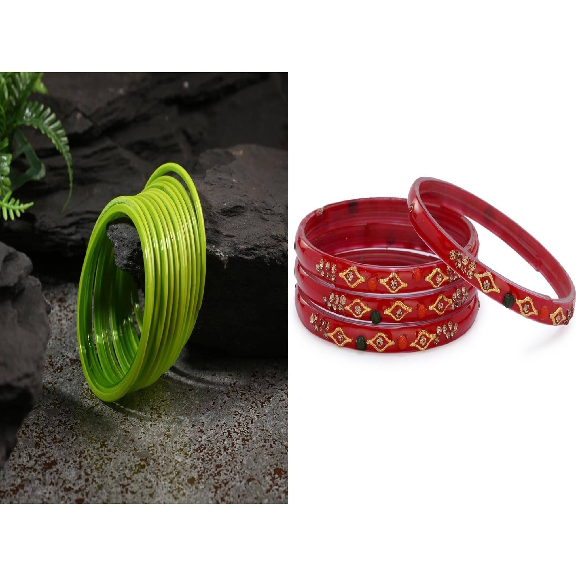    			AFAST Multicolor Bangle Set ( Pack of 2 )