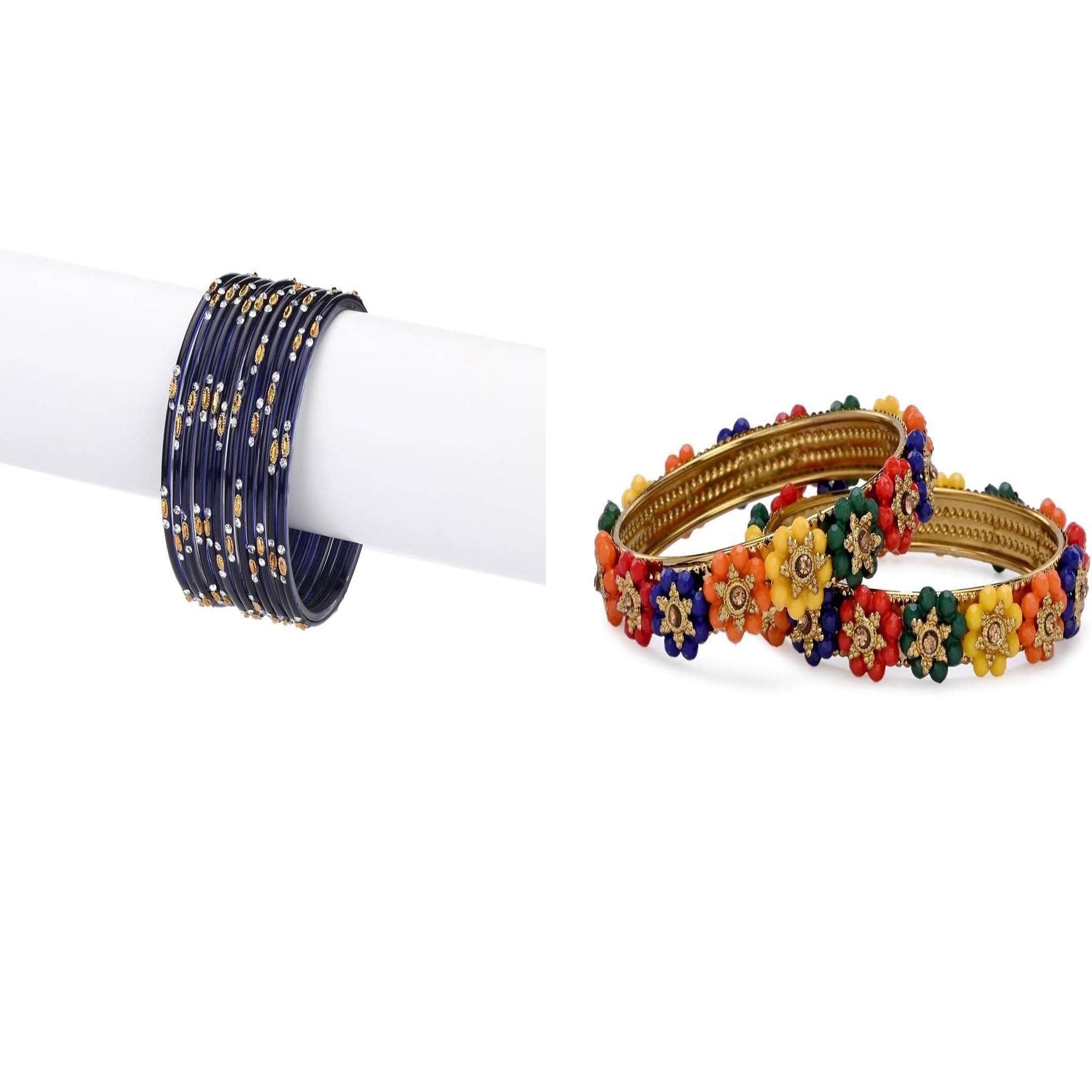 AFAST Multicolor Bangle Set ( Pack of 2 ) AFAST Multicolor Bangle Set ( Pack of 2 )