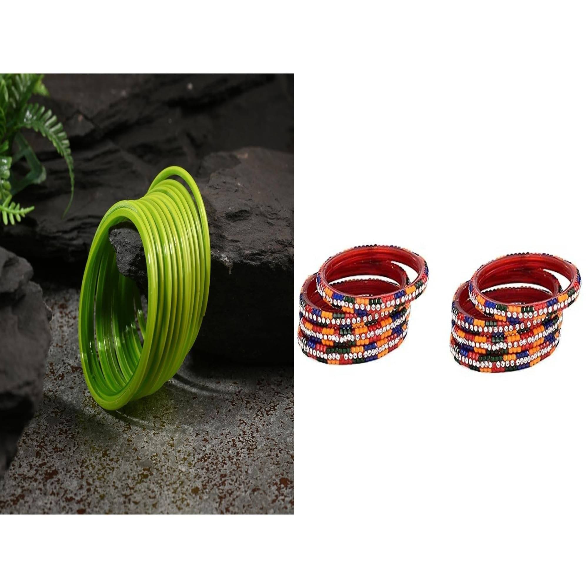     			AFAST Multicolor Bangle Set ( Pack of 2 )