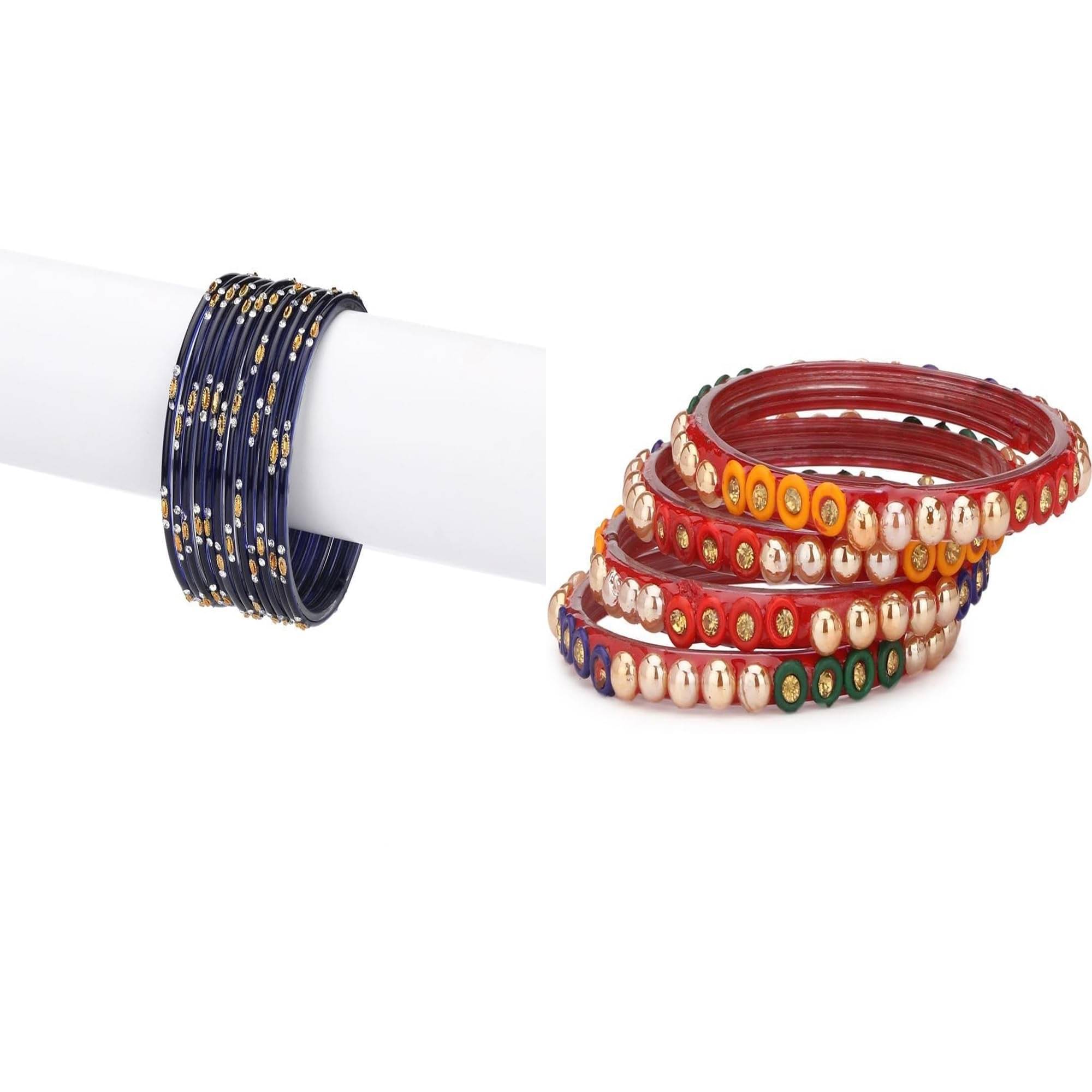     			AFAST Multicolor Bangle Set ( Pack of 2 )