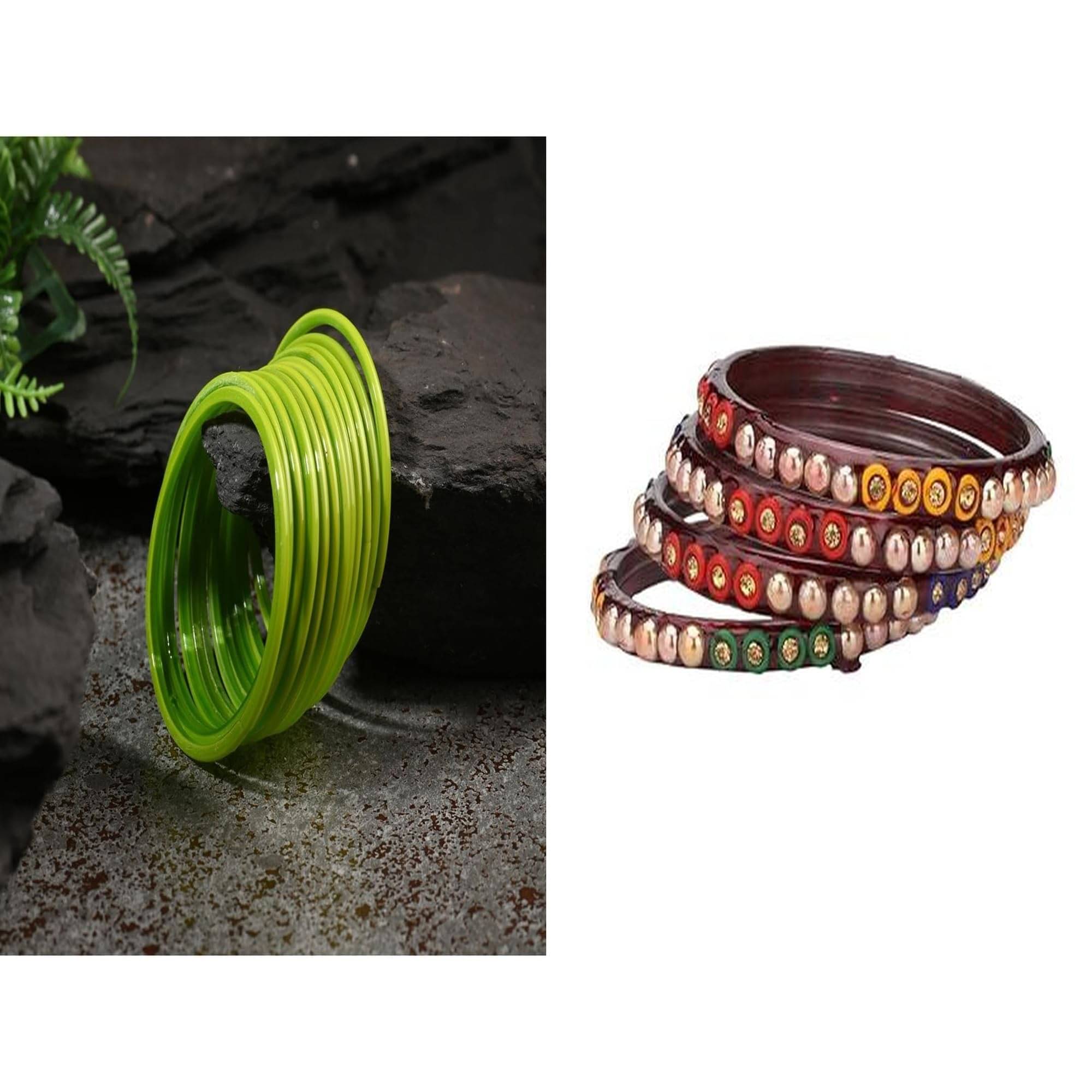     			AFAST Multicolor Bangle Set ( Pack of 2 )