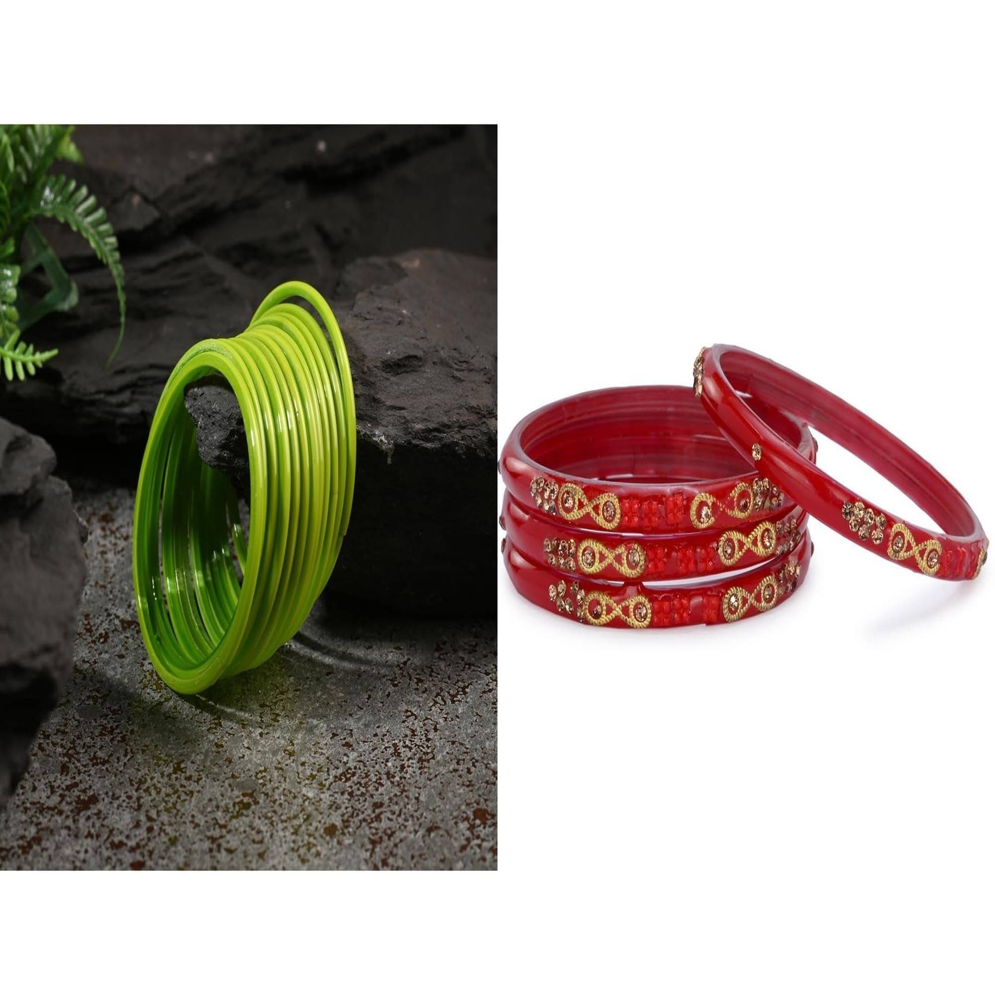     			AFAST Multicolor Bangle Set ( Pack of 2 )