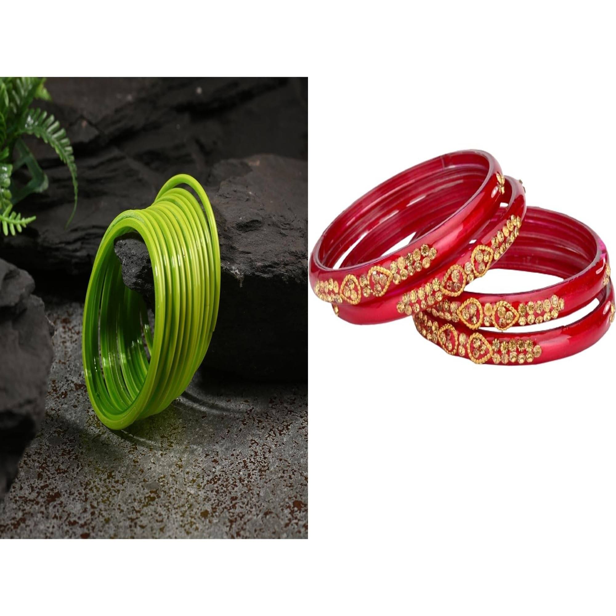 AFAST Multicolor Bangle Set ( Pack of 2 ) AFAST Multicolor Bangle Set ( Pack of 2 )