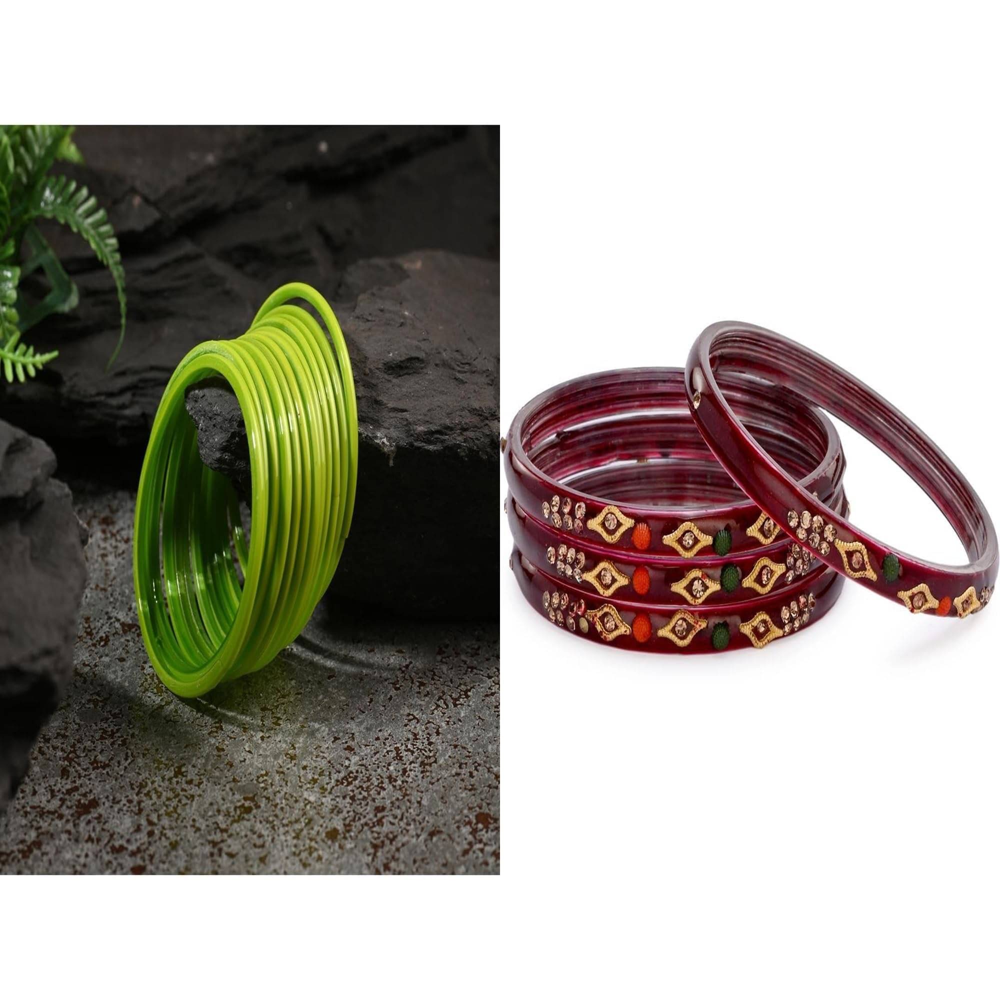     			AFAST Multicolor Bangle Set ( Pack of 2 )