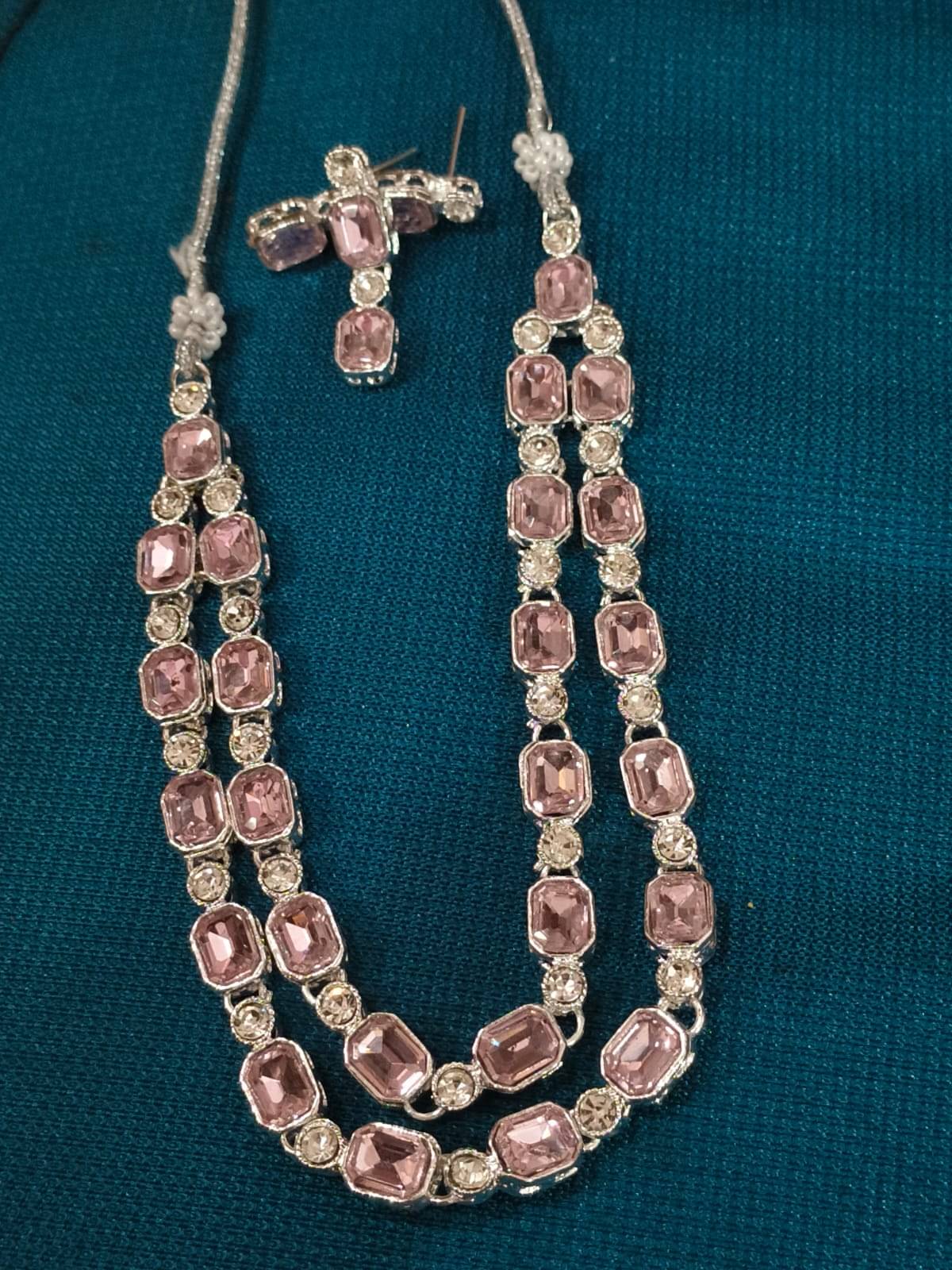     			Pamadhya Gray Alloy Necklace Set ( Pack of 1 )