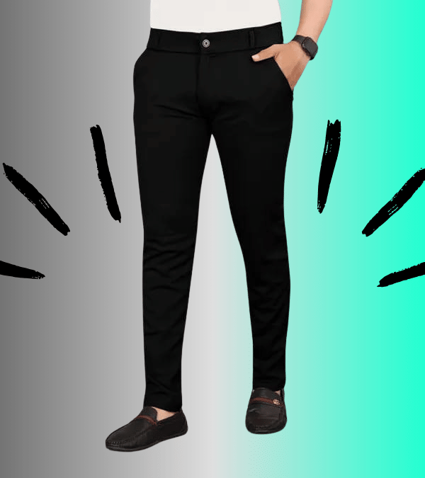     			micotti Slim Flat Men's Chinos - Black ( Pack of 1 )