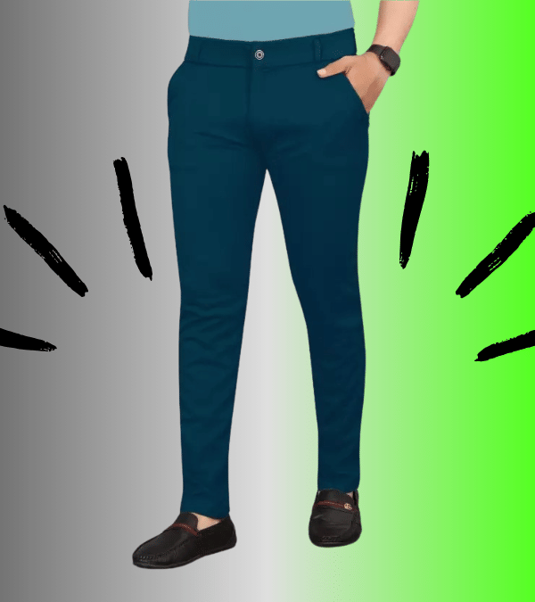     			micotti Slim Flat Men's Chinos - Teal ( Pack of 1 )