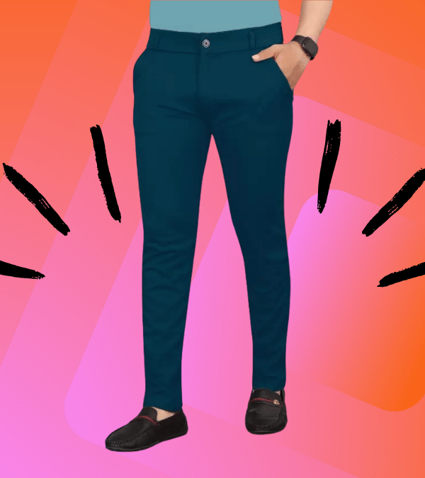     			micotti Slim Flat Men's Chinos - Teal ( Pack of 1 )