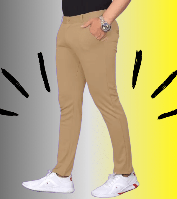     			micotti Slim Flat Men's Chinos - Khaki ( Pack of 1 )