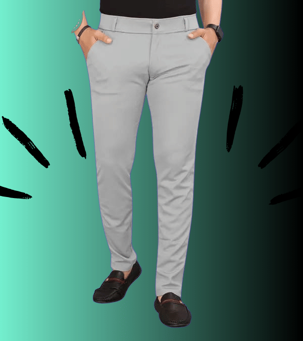    			micotti Slim Flat Men's Chinos - Grey ( Pack of 1 )